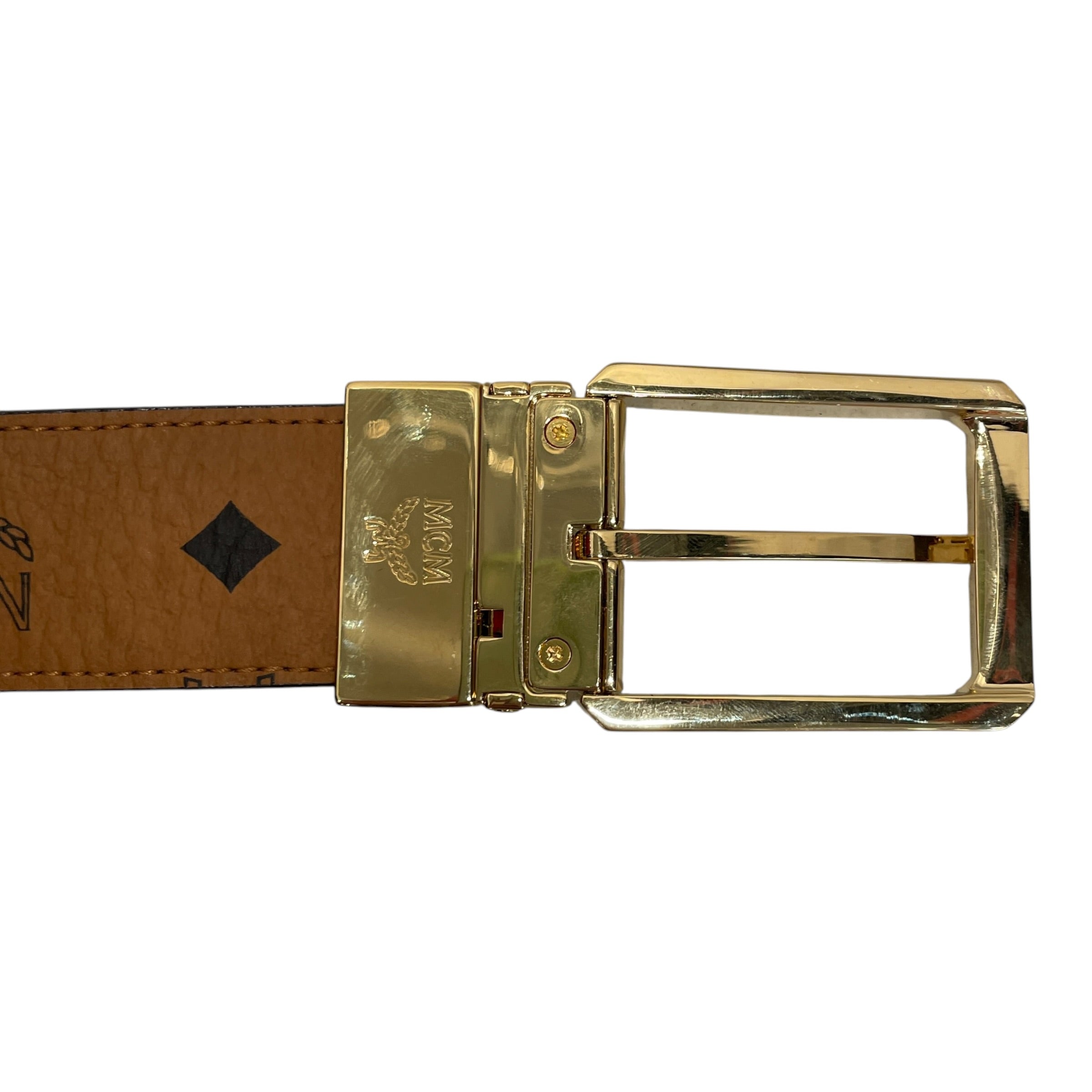 MCM/Belt/Monogram/Leather/CML/REVERSIBL STANDARD BUCKLE BELT view 3