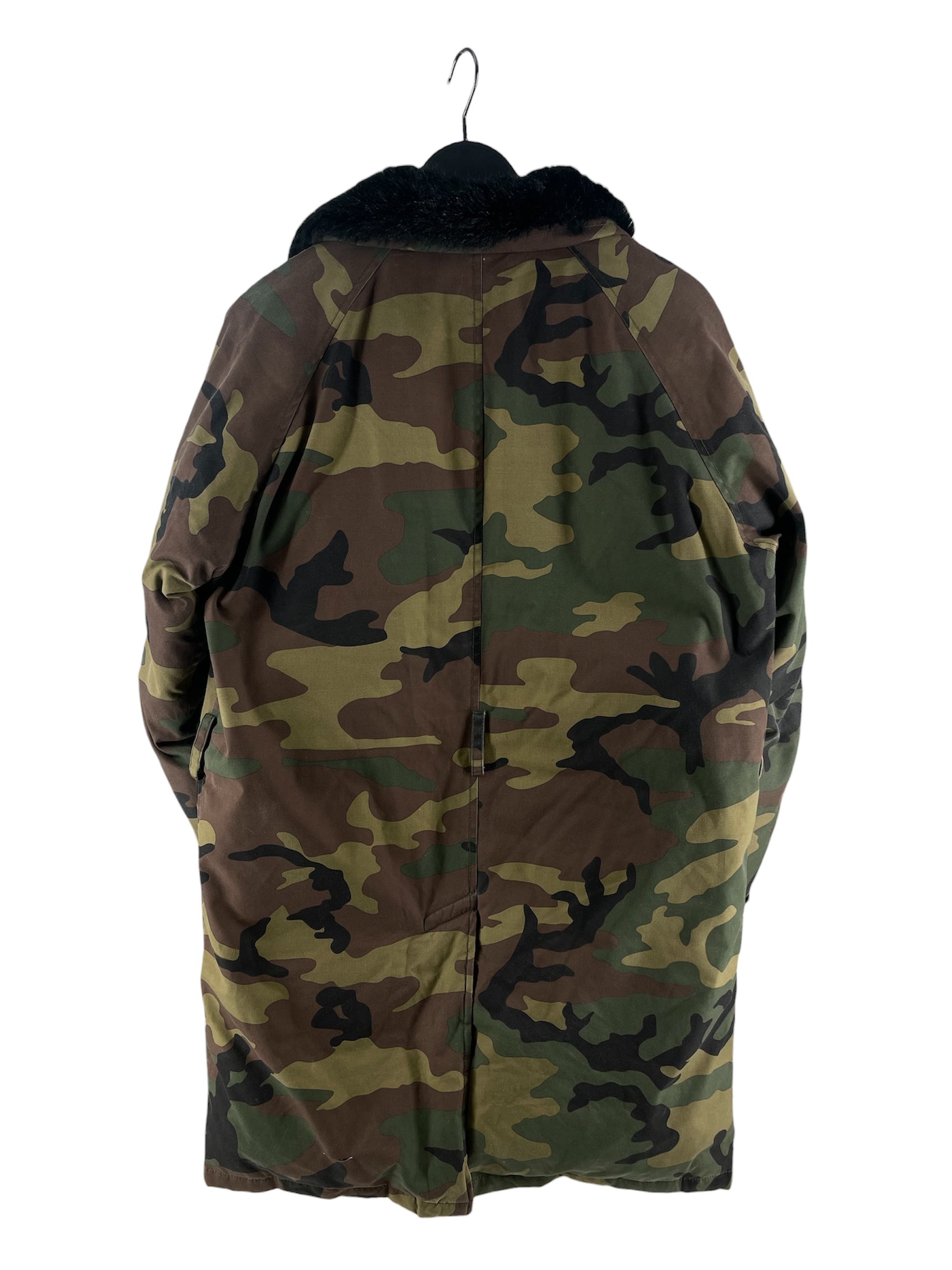 Supreme/Coat/M/Polyester/KHK/camo/fur collar view 2