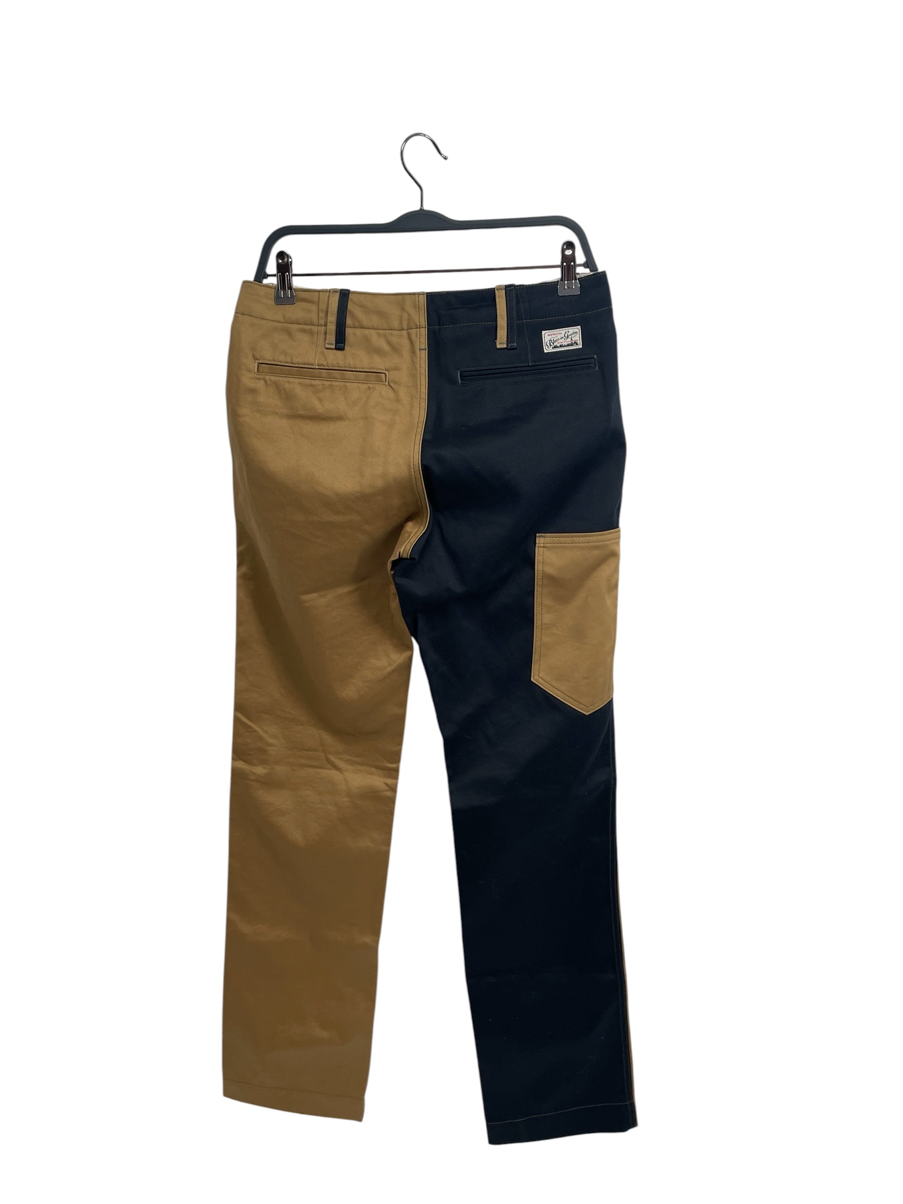BLUE IN GREEN /Pants/29/Cotton/KHK/TWO TONE NAVY& KHAKI view 2