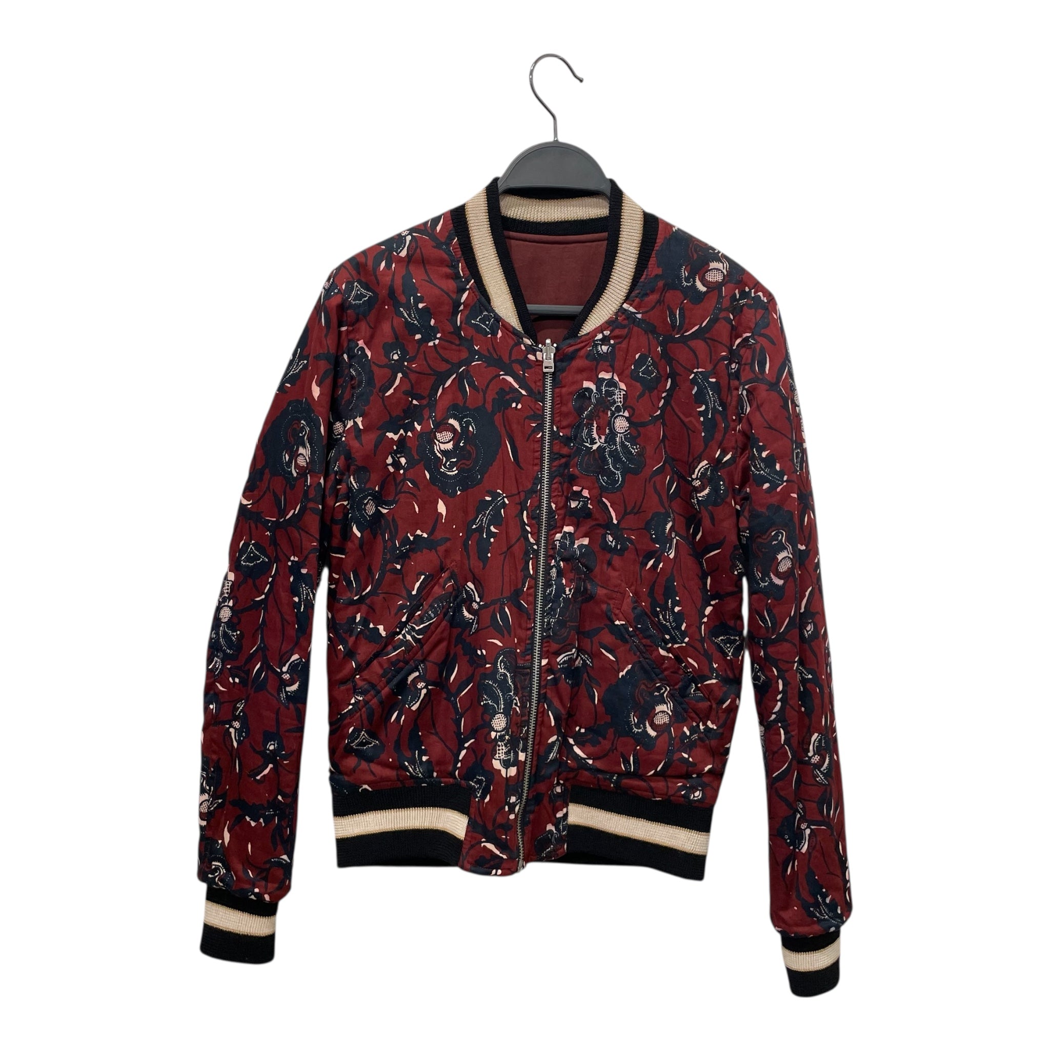 ISABEL MARANT/Jacket/Floral Pattern/Cotton/BRD/ZIP UP WITH ROSES view 1