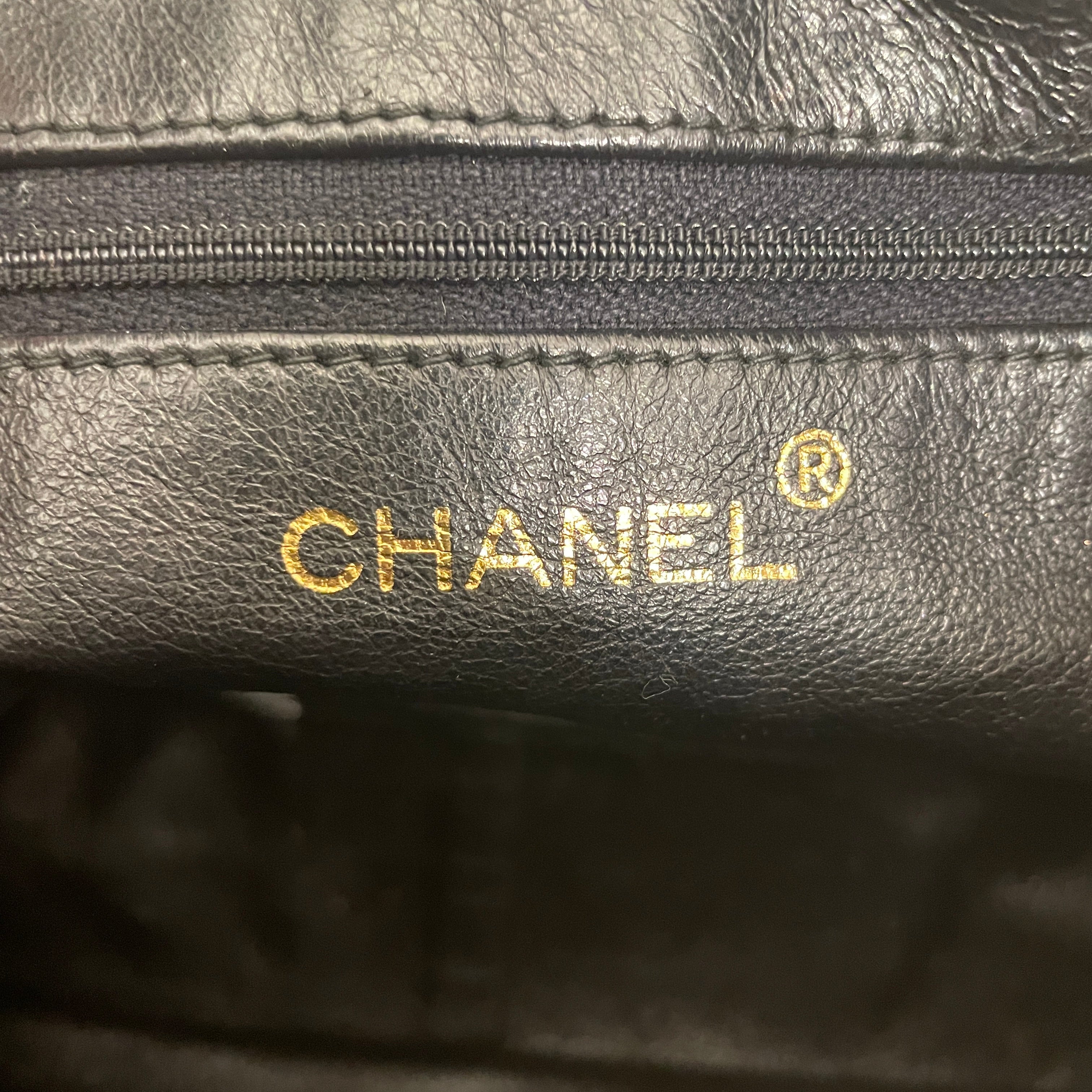 CHANEL/Bag/Leather/BLK/V STITCH WITH GOLD BALL TASSLE view 4