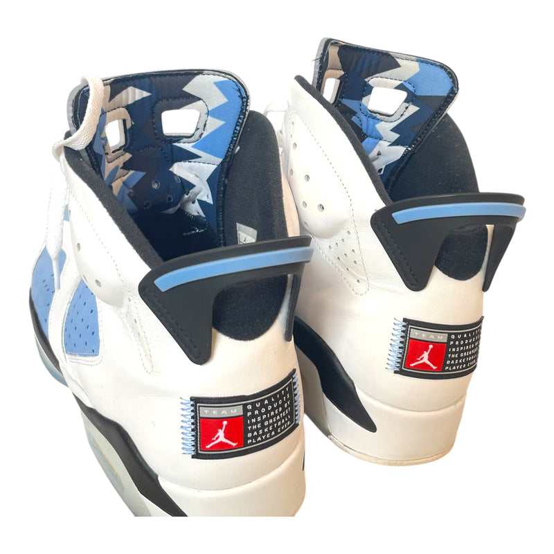 Jordan/Hi-Sneakers/US 13/Leather/BLU/RETRO 6 UNC BLU CAROLINAS