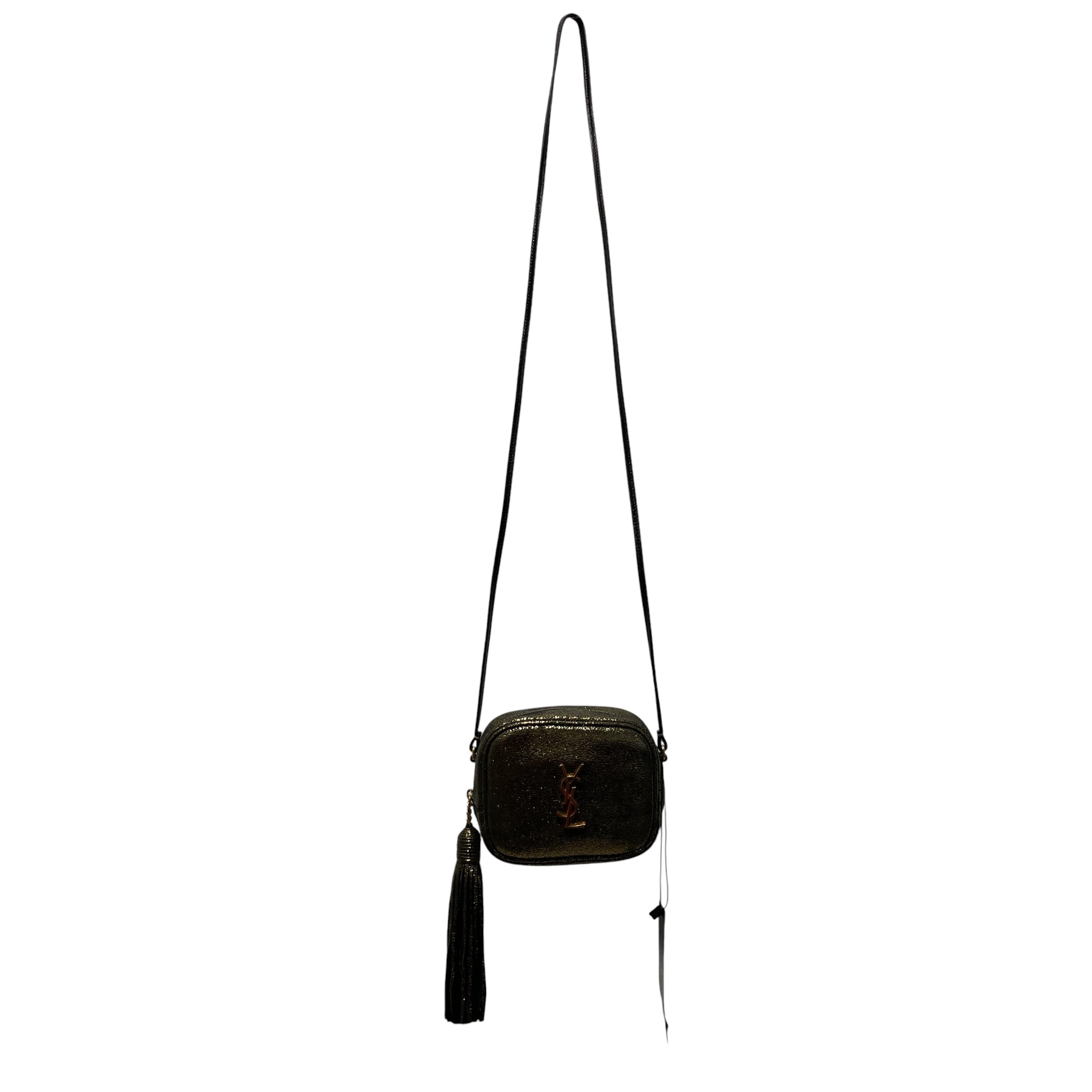 SAINT LAURENT/Cross Body Bag/GLD/GOLD GLITTER TASSEL view 1