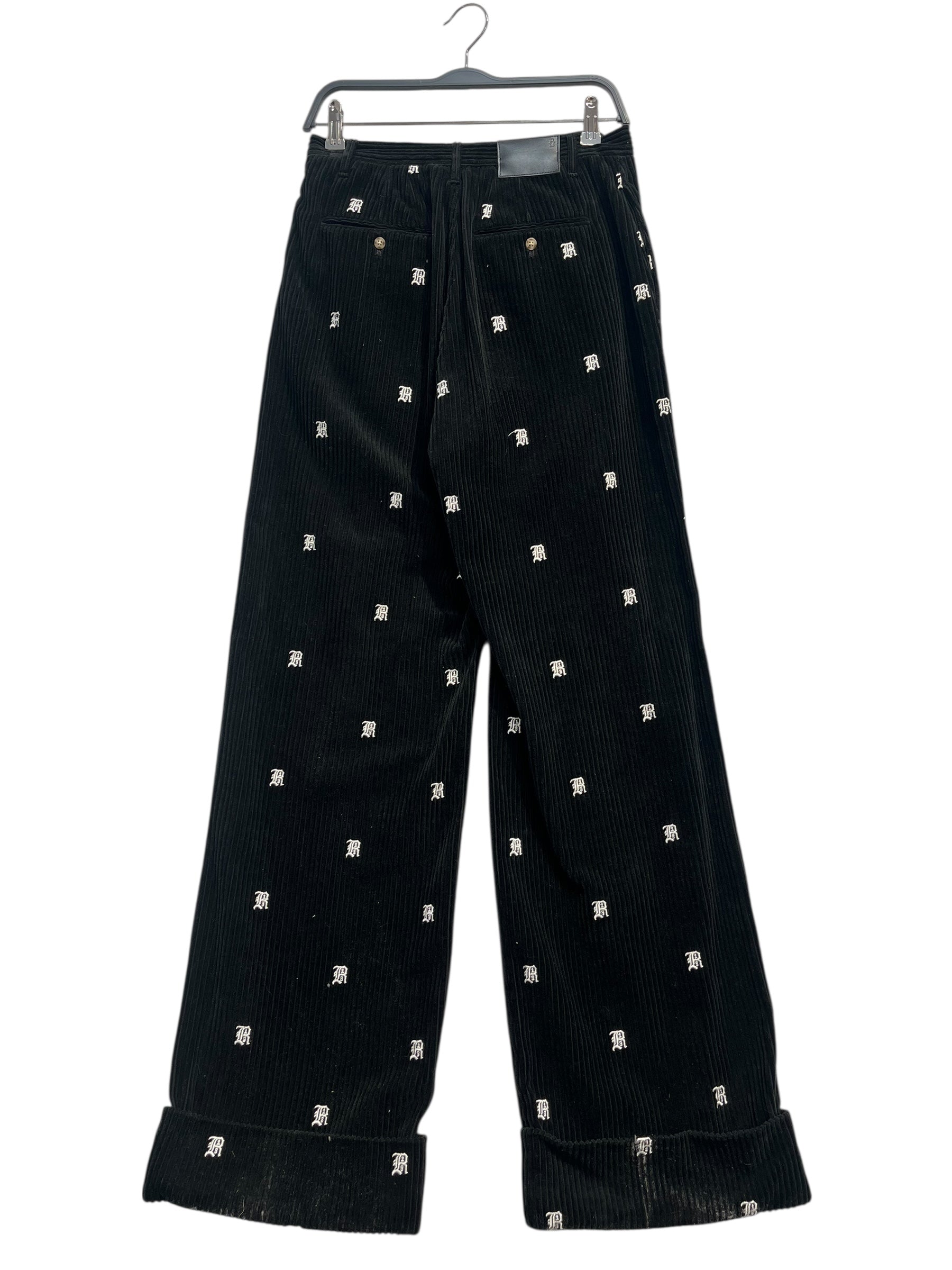 R13/Bottoms/26/Cotton/BLK/EMBROIDERED LOGO CORDUROY view 2