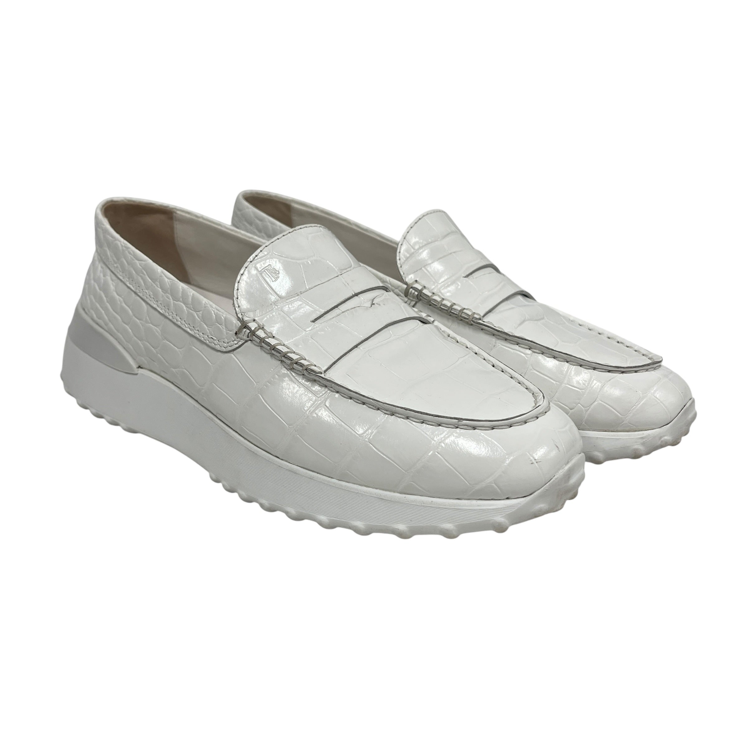 TOD'S/Dress Shoes/EU 41/Animal Pattern/Leather/WHT/ view 1