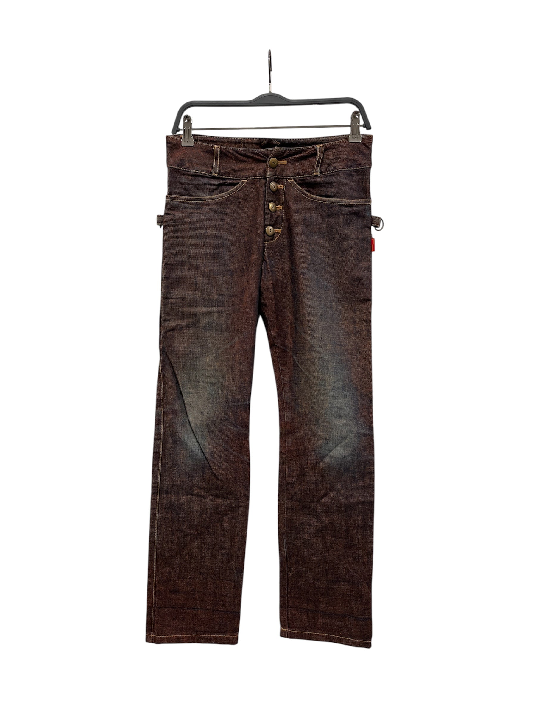 beauty:beast/Bottoms/1/Denim/MLT/rust indigo fade view 1