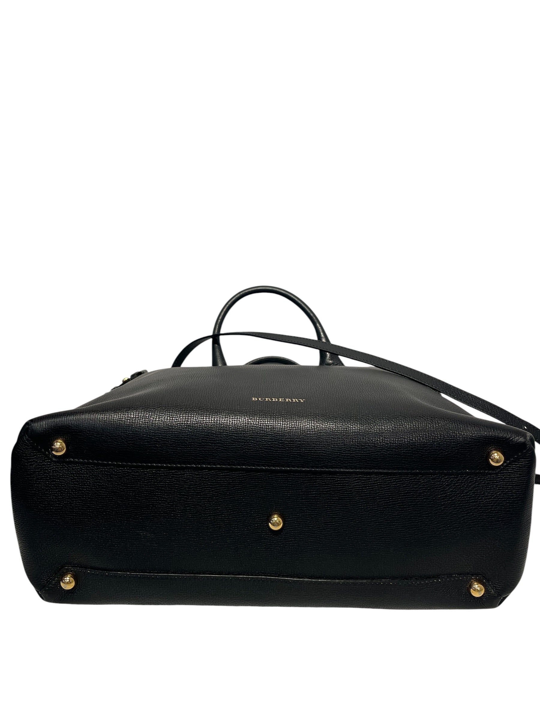 BURBERRY/Bag/Leather/BLK/HOUSE CHECK CANVAS BANNER TOTE view 5