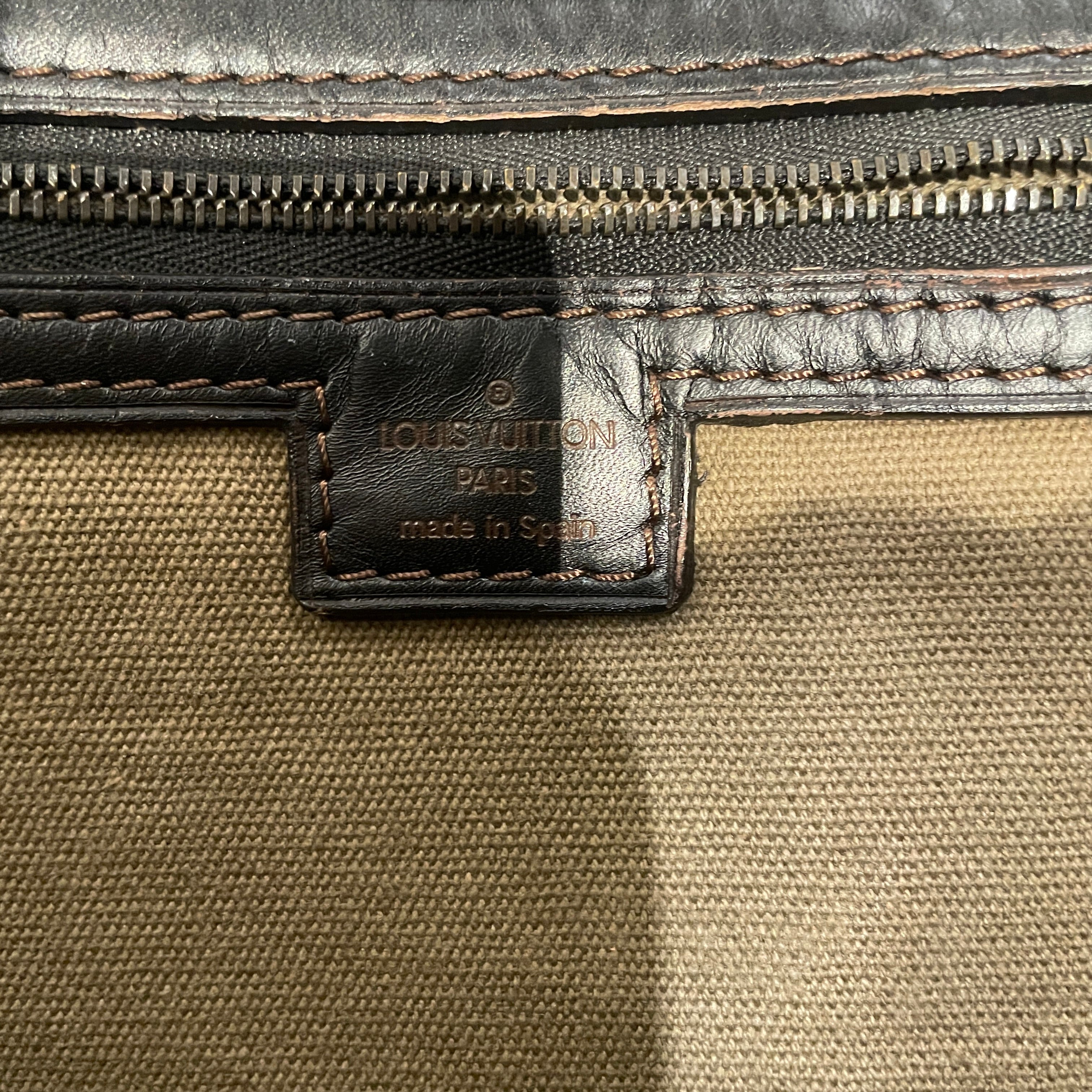 LOUIS VUITTON/Cross Body Bag/Leather/BRW/omaha messenger bag view 4