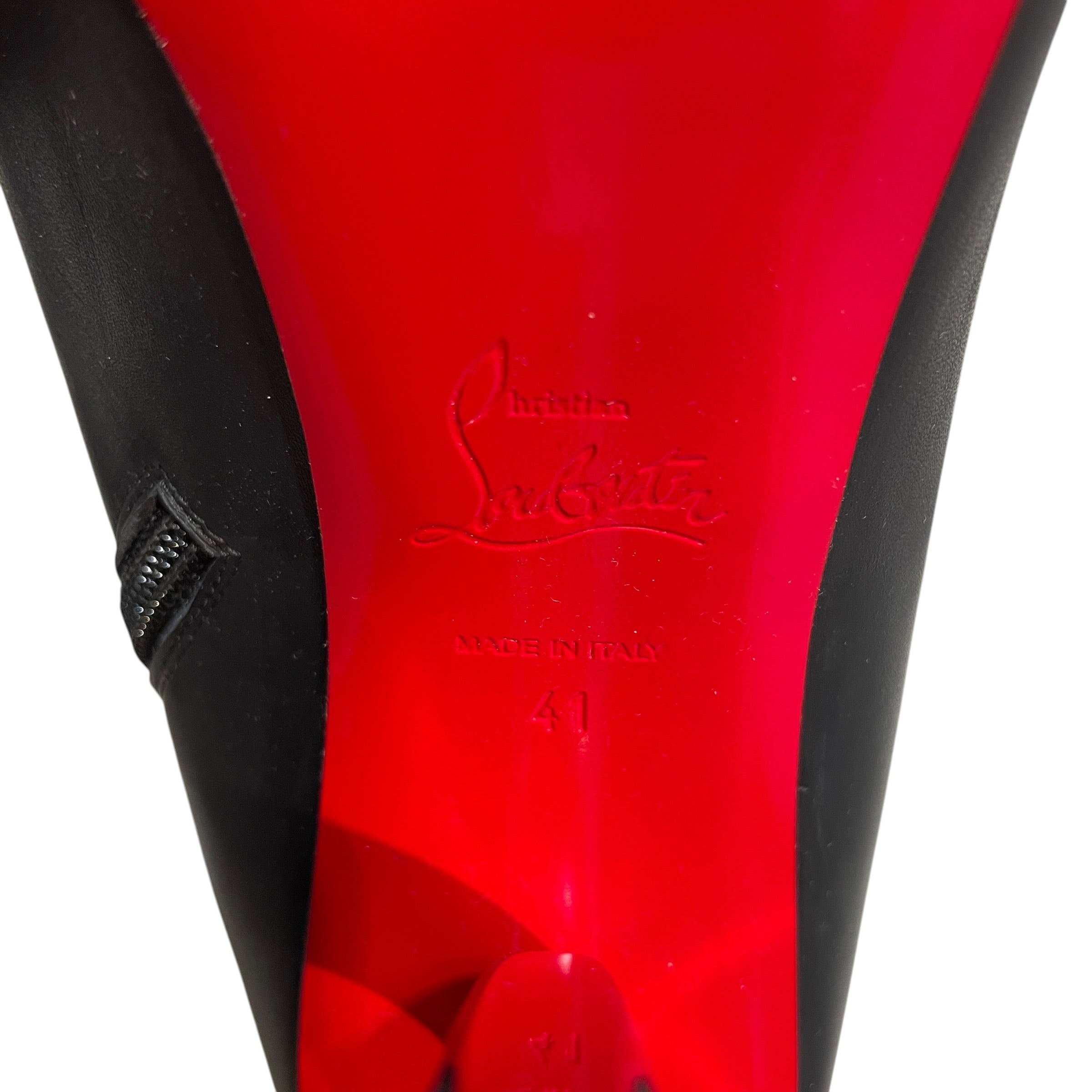Christian Louboutin/Heels/EU 41/Leather/BLK/Kate Max Bootie view 4