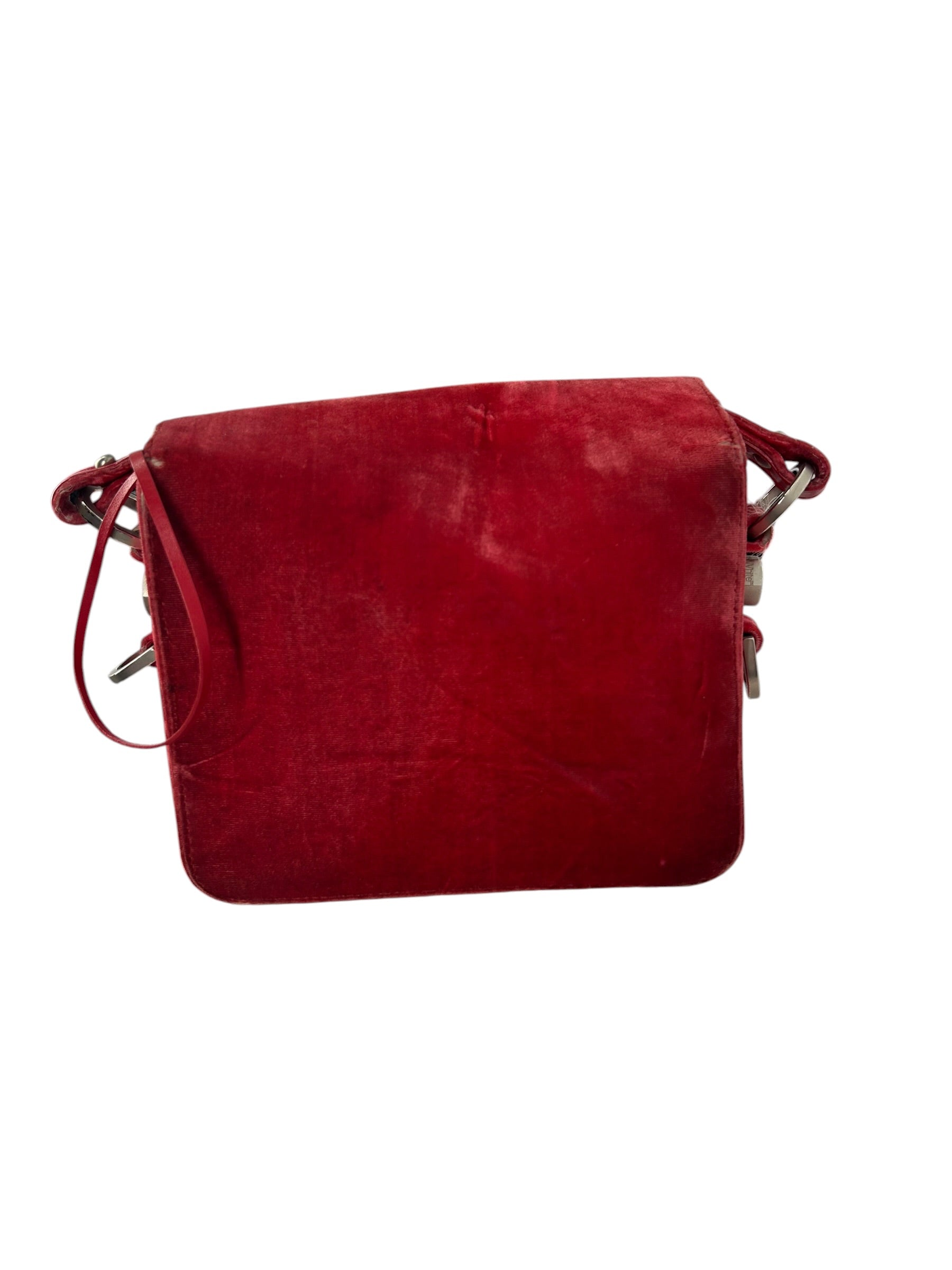 OFF-WHITE/Bag/Cotton/RED/VELVET, YELLOW STRAP view 3