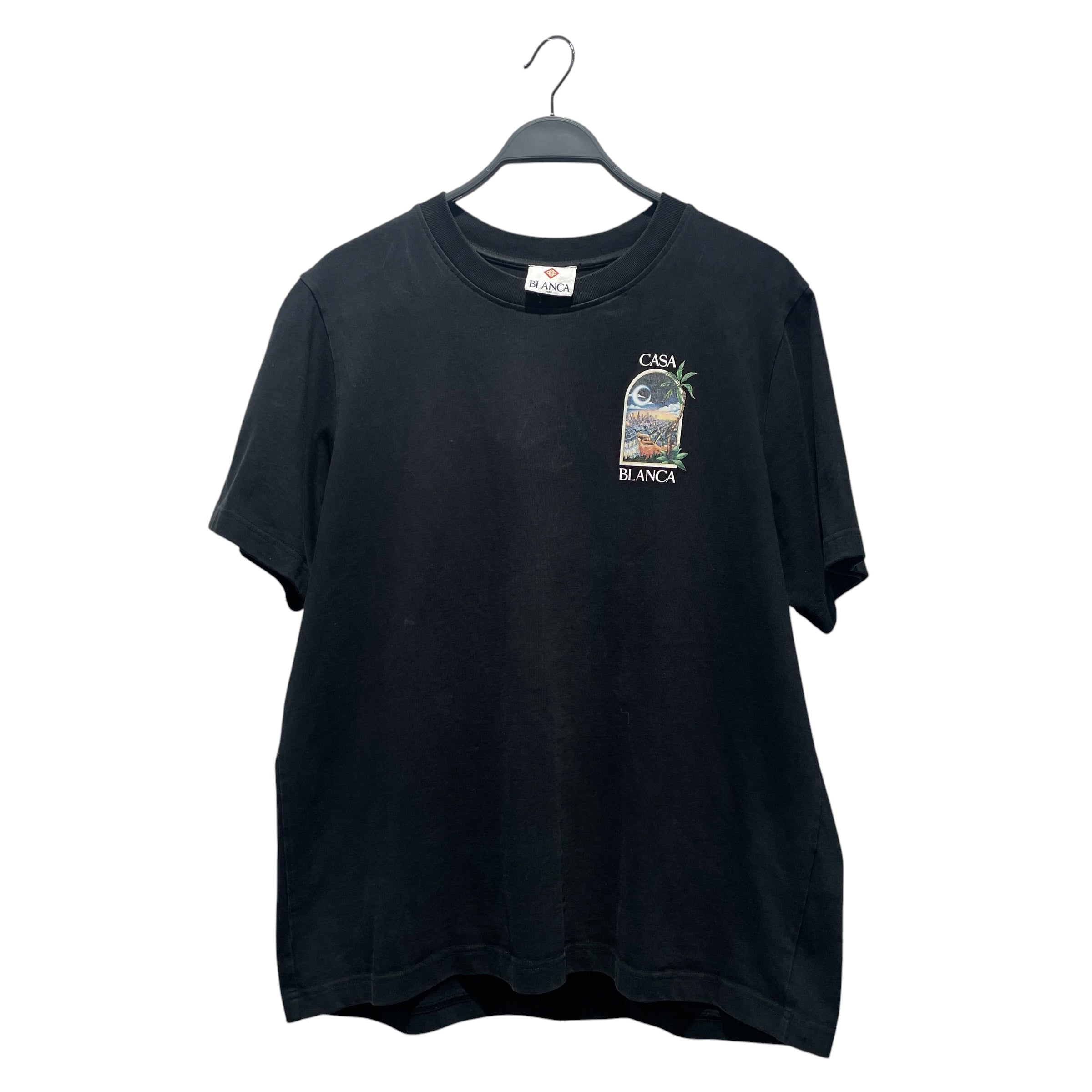 CASABLANCA/T-Shirt/XL/Cotton/BLK/ view 1
