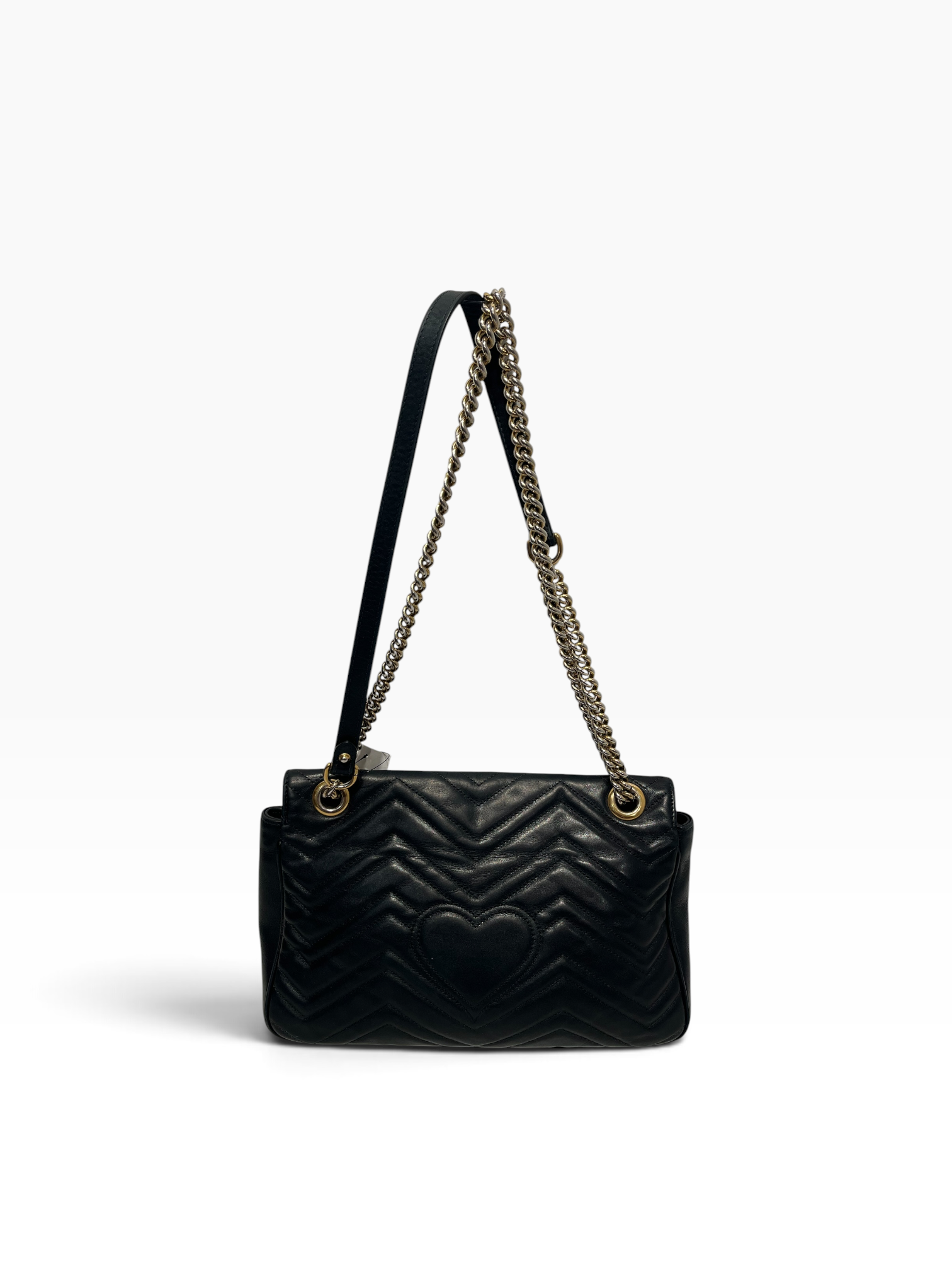 GUCCI/Bag/Leather/BLK/Marmont view 3