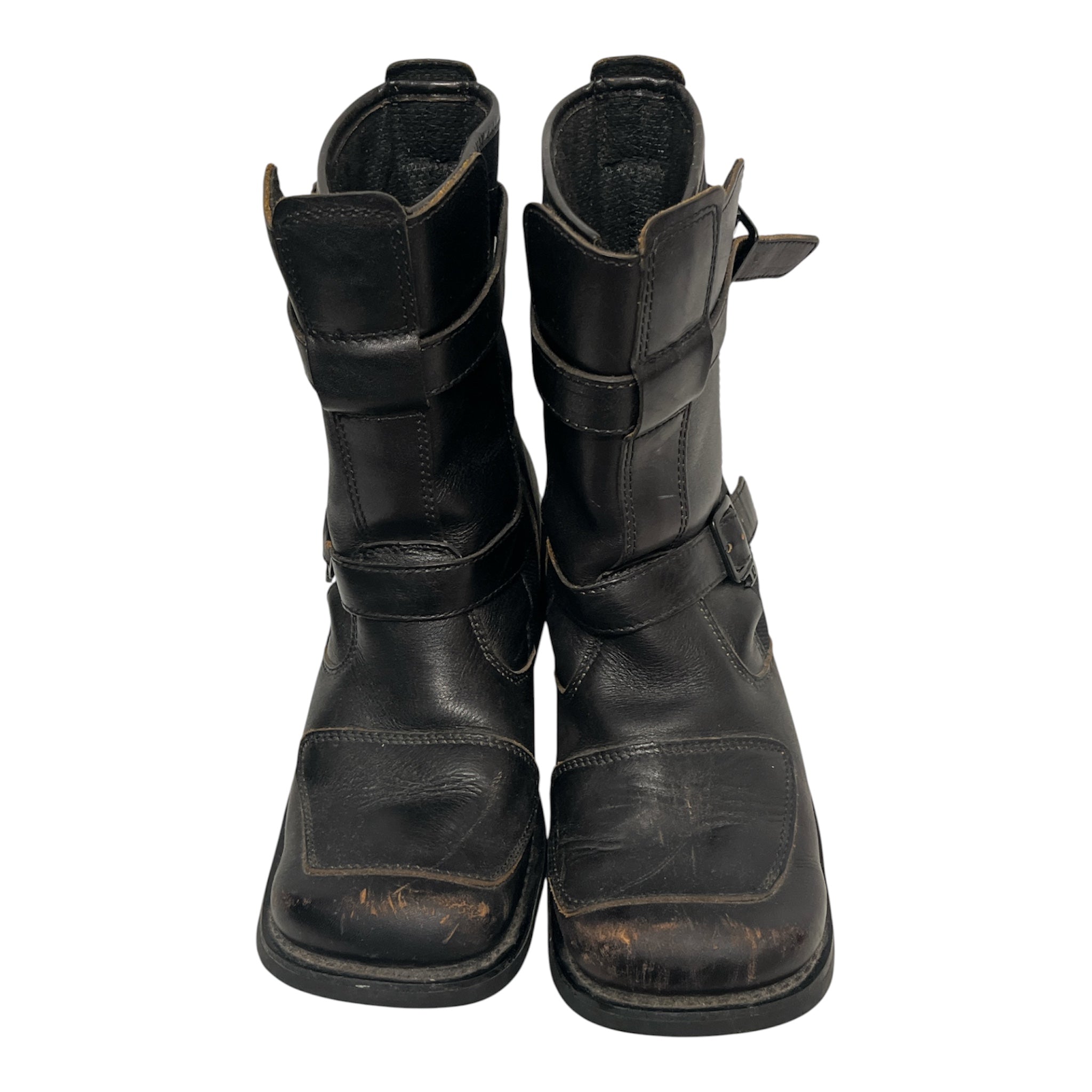 DIESEL/Pull-On Boots/US 10.5/Leather/BRW/BELTED BOOTS. view 1