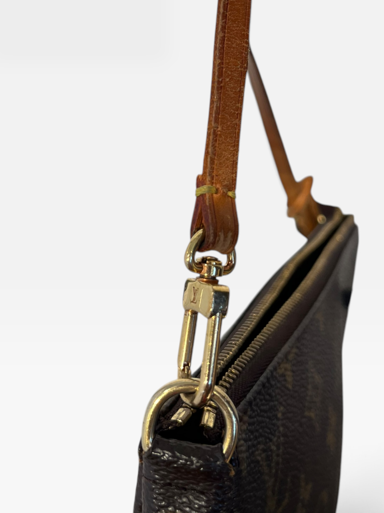 LOUIS VUITTON/Bag/Monogram/Leather/BRW/pochette view 4
