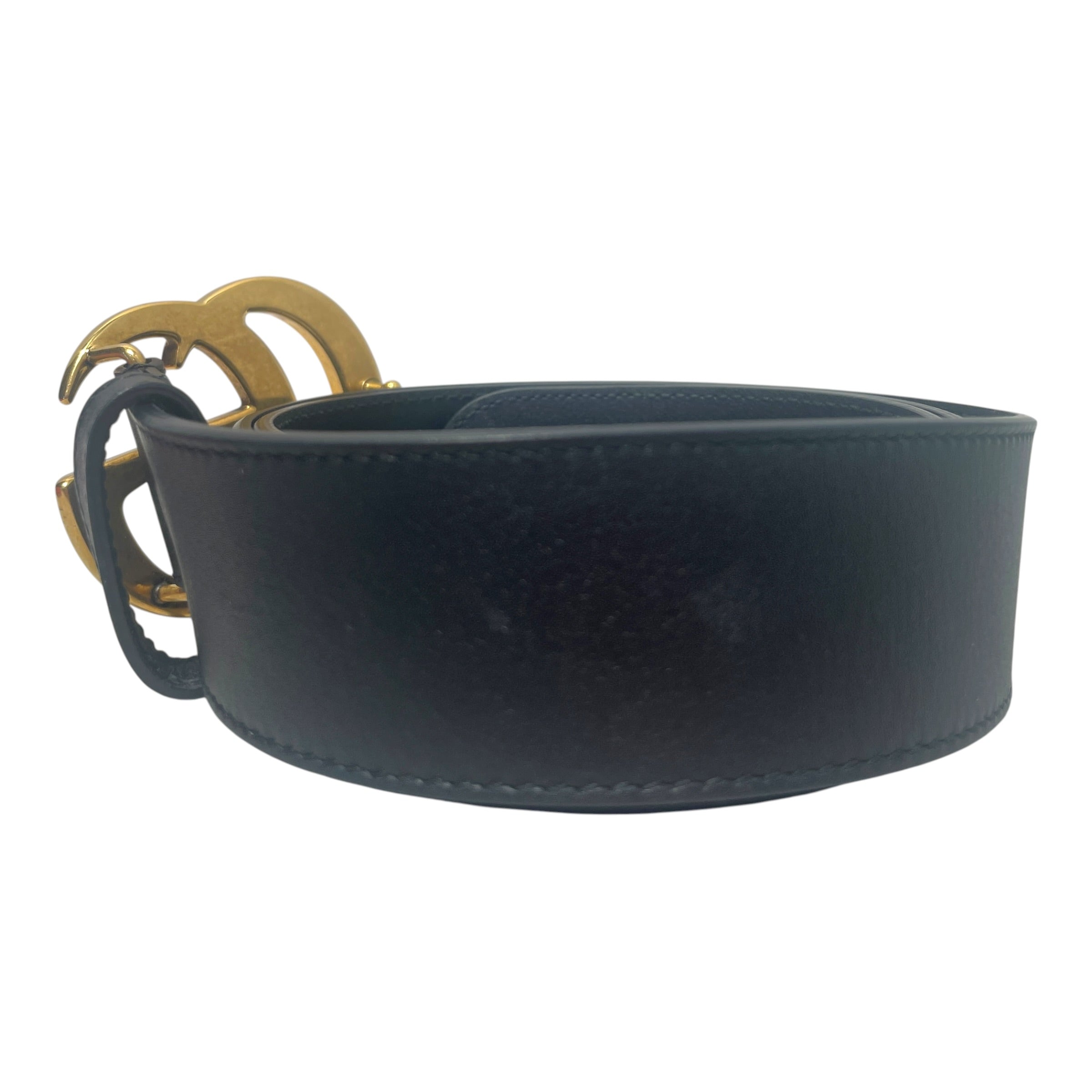 GUCCI/Belt/Leather/BLK/M's/GG Marmont view 2