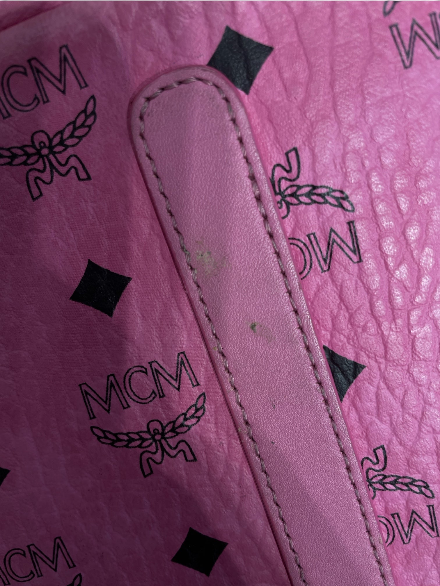 MCM/Tote Bag/Leather/PNK/TOTE W/ POUCH view 7