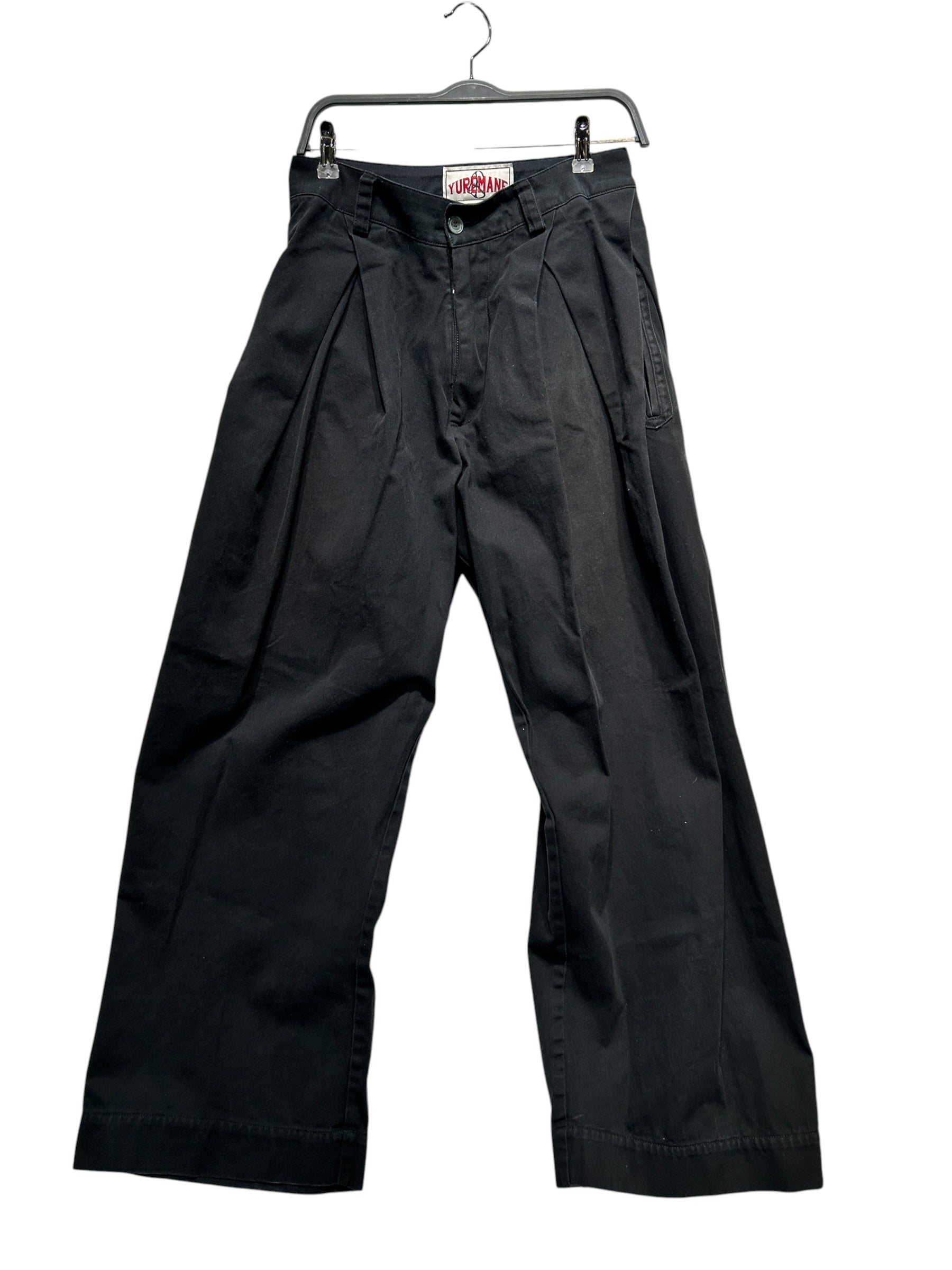 YUREMANE/Pants/2/Cotton/BLK/PLEADED WAIST view 1