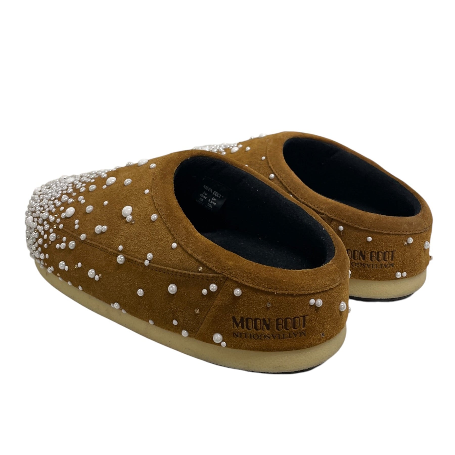 MOON BOOT/Low-Sneakers/US 10/Suede/CML/WHITE PEARL DOT ALL OVR view 2