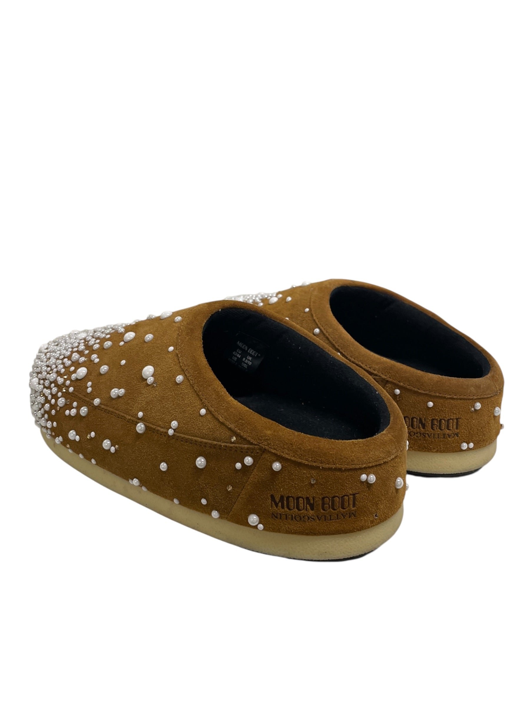 MOON BOOT/Low-Sneakers/US 10/Suede/CML/WHITE PEARL DOT ALL OVR view 2