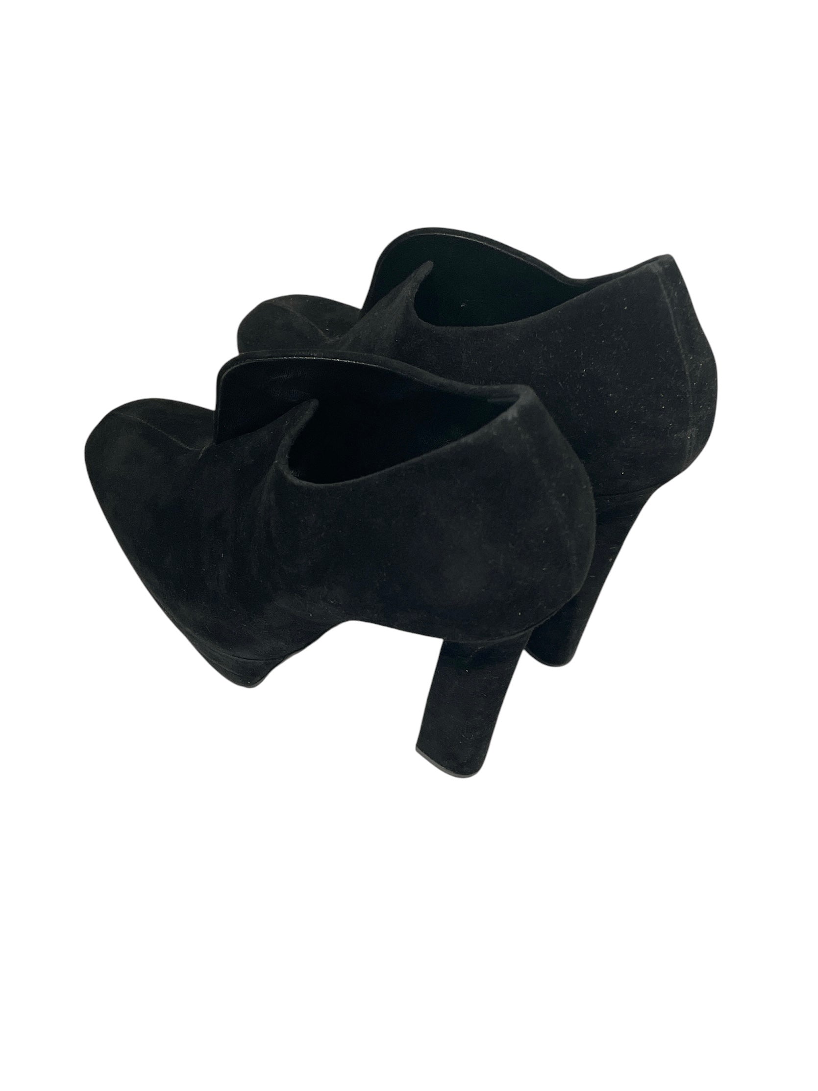 BOTTEGA VENETA/Heels/EU 39/BLK/SUEDE HEELS FLAP CLOSURE view 2