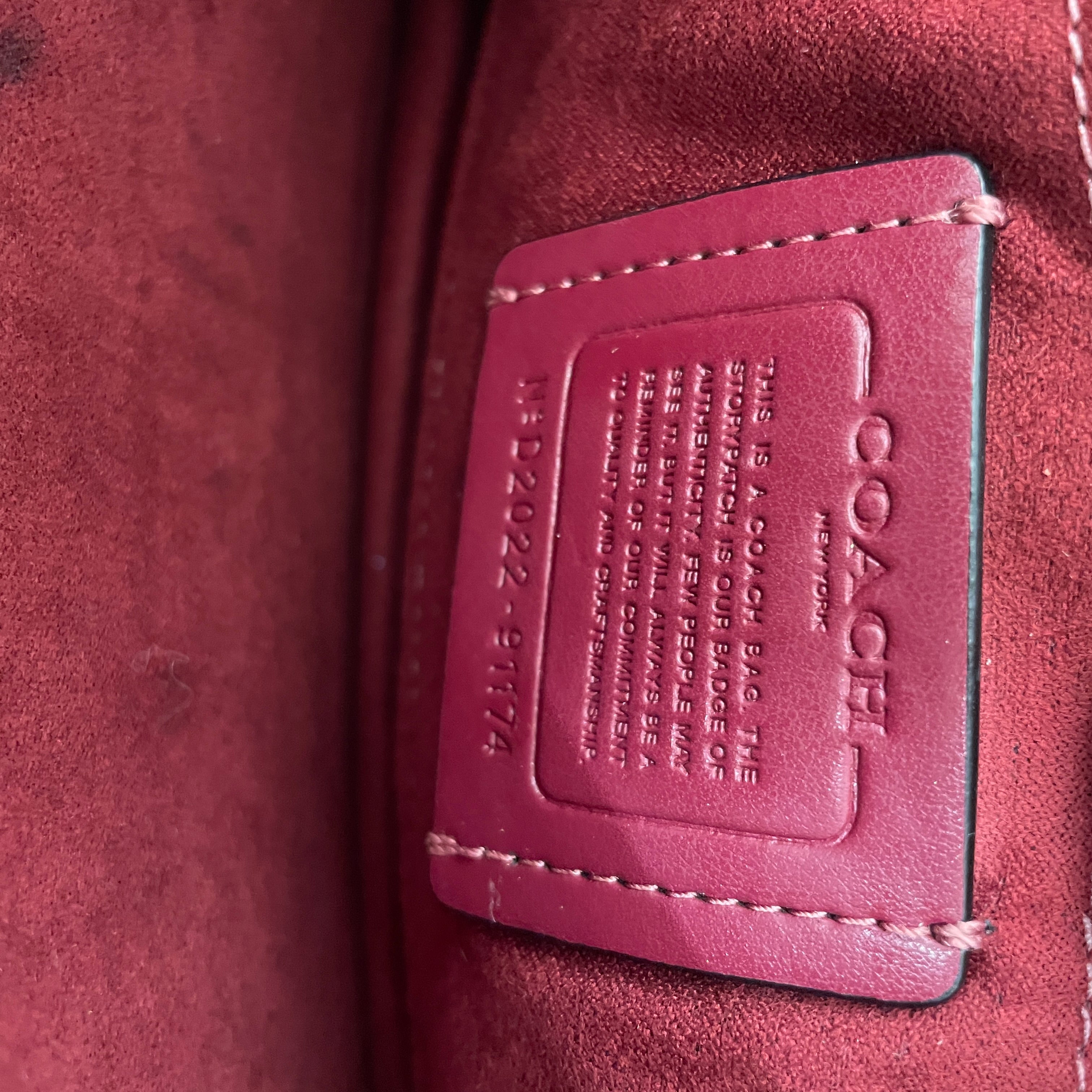 COACH/Cross Body Bag/Leather/RED/mini klare view 5