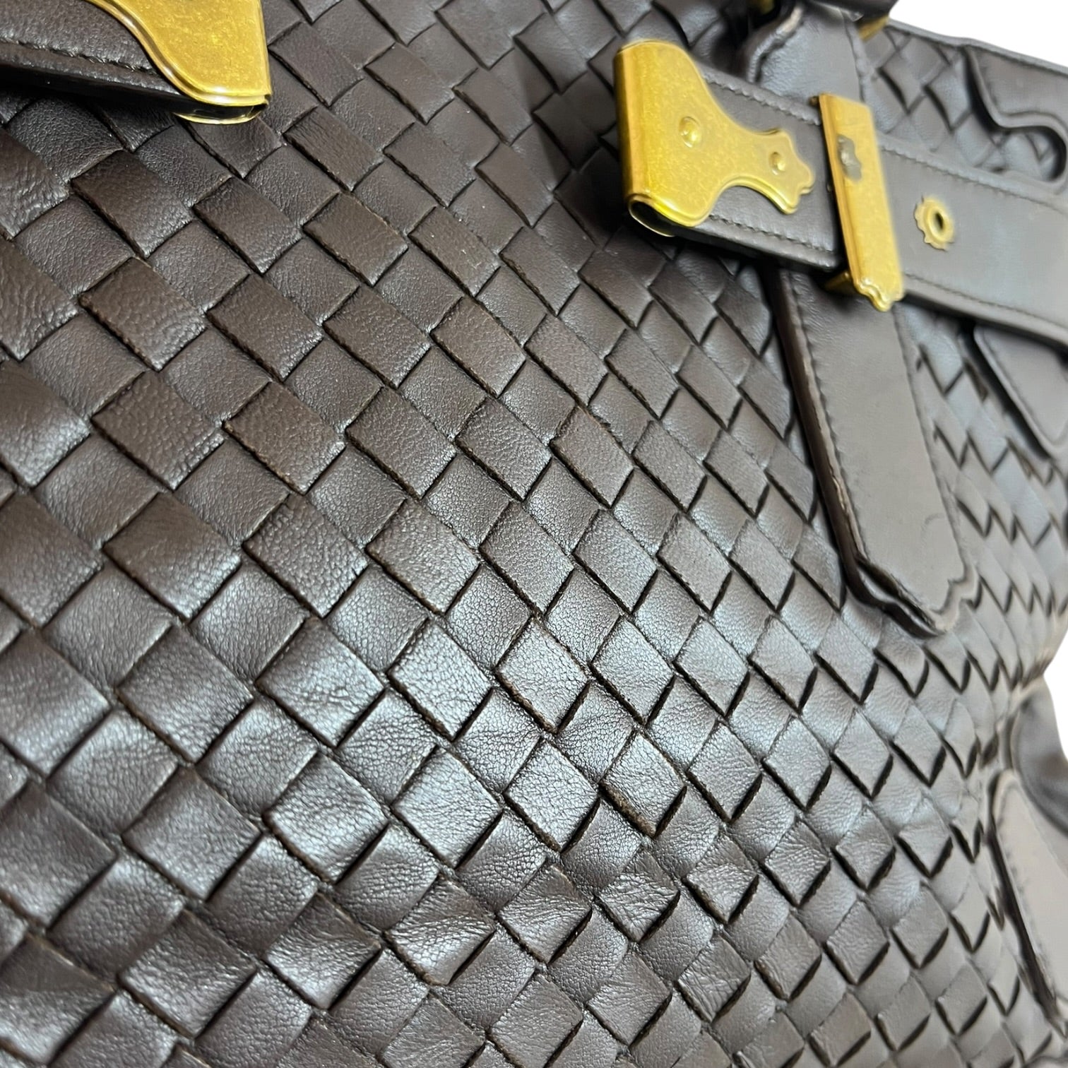 BOTTEGA VENETA/Hand Bag/Leather/BRW/Intrecciato view 4