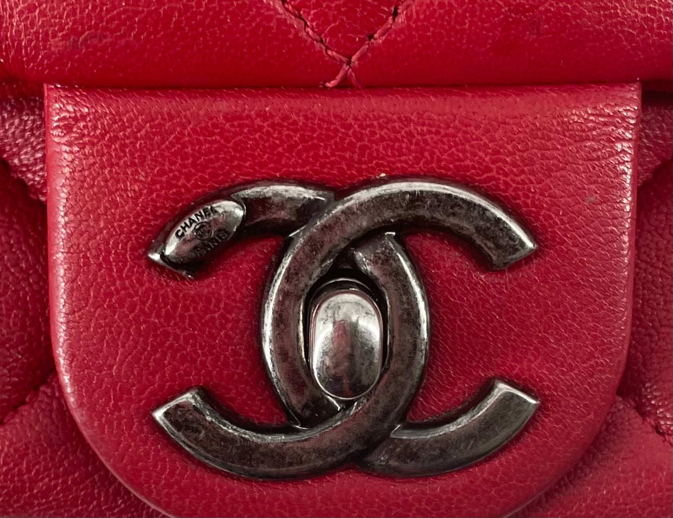 CHANEL/Cross Body Bag/Leather/RED/20781184 view 6