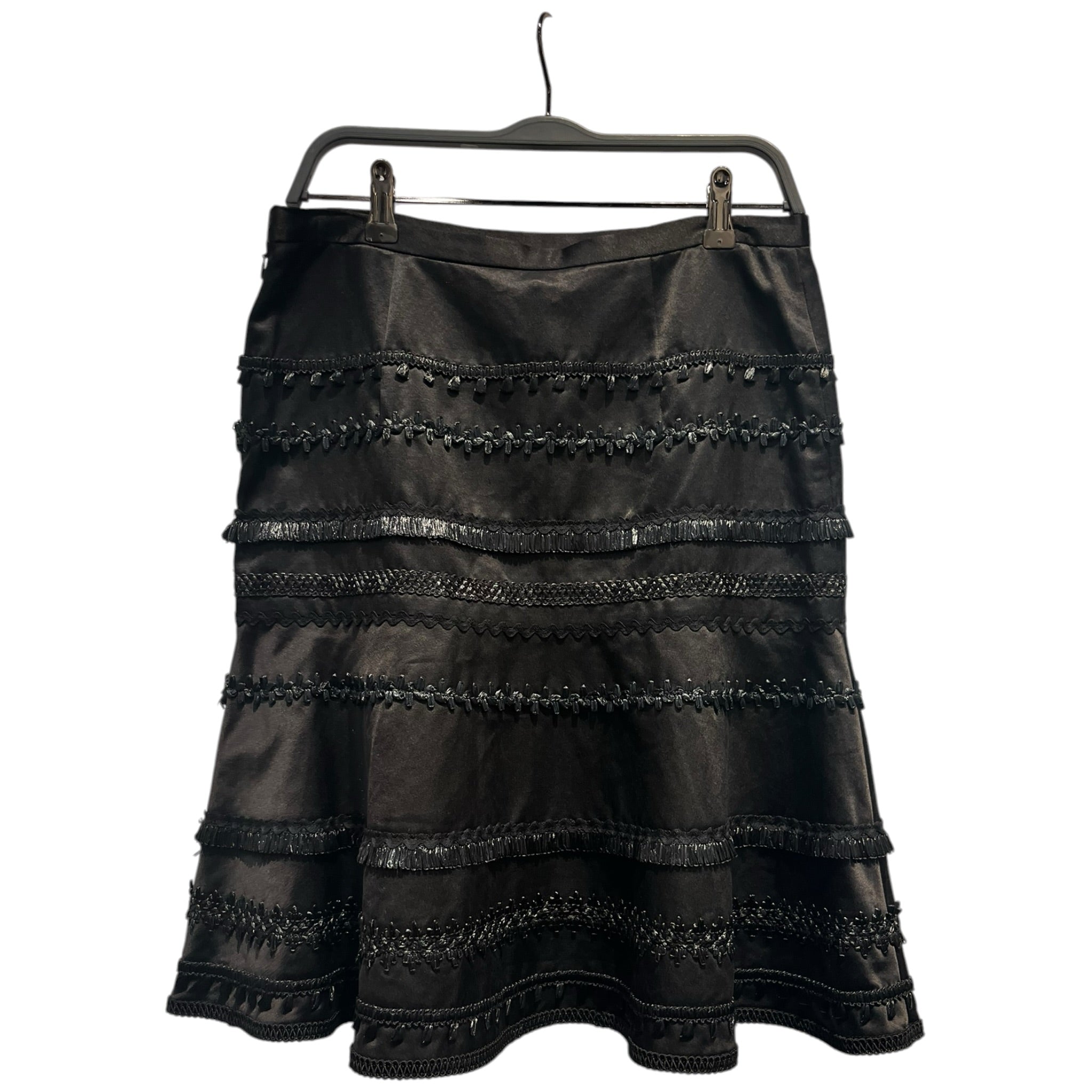 MOSCHINO CHEAP & CHIC/Skirt/10/Cotton/BLK/embroidery view 2