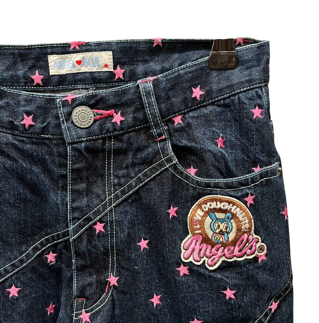 ANGEL BLUE/Skinny Pants/M/All Over Print/Denim/NVY/Star Denim view 3