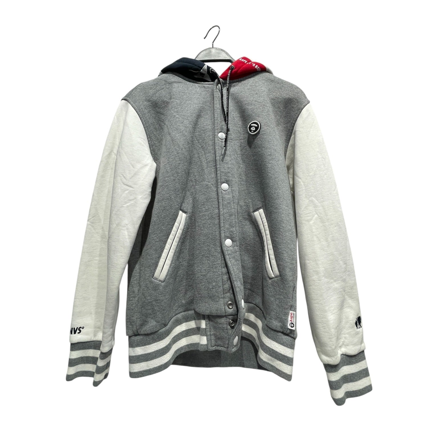 AAPE BY A BATHING APE/Hoodie/XL/Cotton/GRY/Stars & Stripe Hooded Jacket view 1