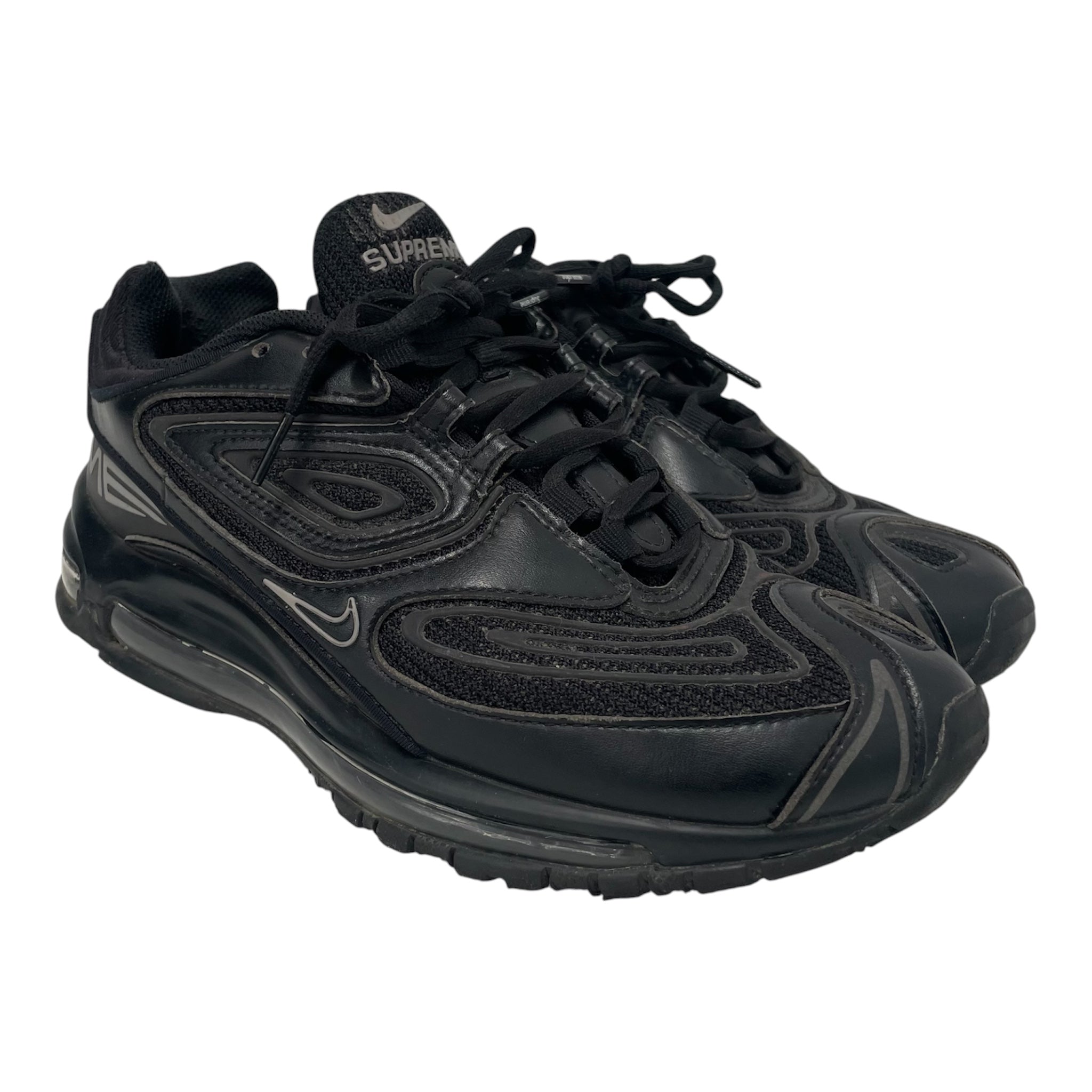 NIKE/Supreme/Low-Sneakers/US 8.5/Cotton/BLK/TL AIR view 1