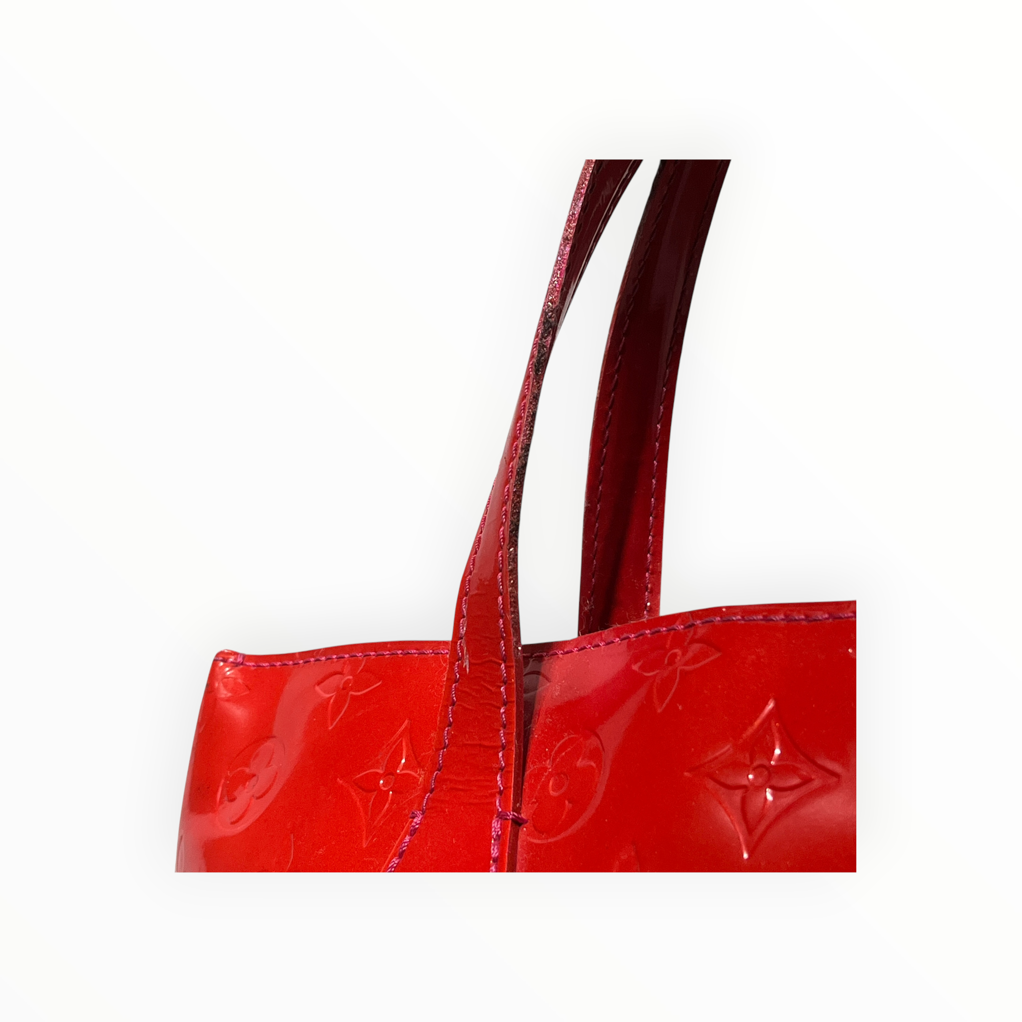 LOUIS VUITTON/Tote Bag/Leather/RED/mono vernis willshire pm view 8