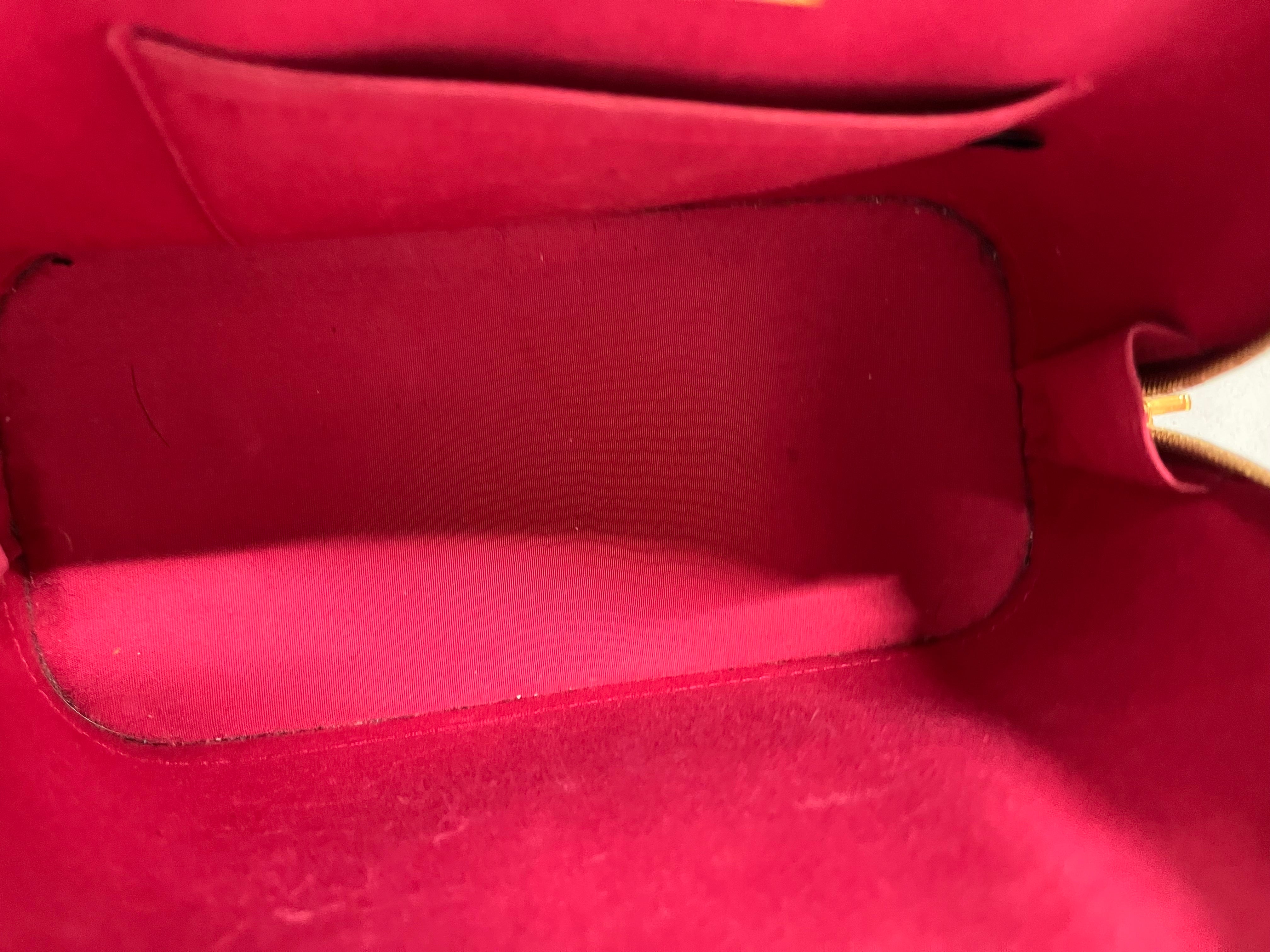 LOUIS VUITTON/Hand Bag/Monogram/Leather/RED/ALMA HAND BAG view 4