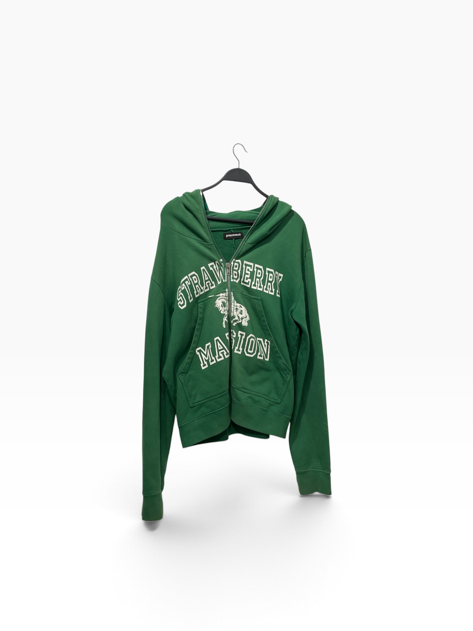 UNWANTED/Zip Up Hoodie/M/Cotton/GRN/STRAWBERRY MANSION view 1
