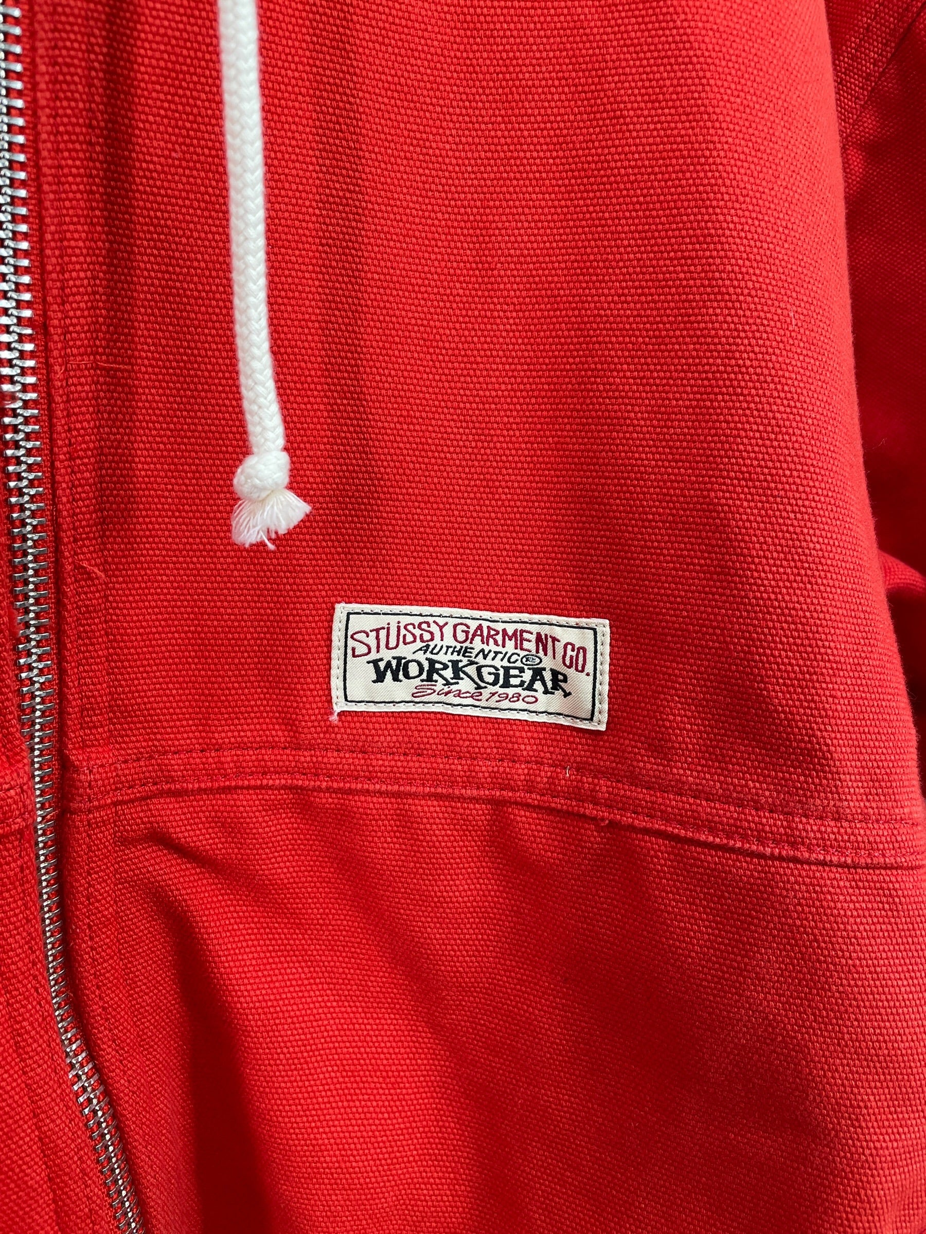 STUSSY/Jacket/XXL/Cotton/RED/WORK JACKET UNLINED CANVAS view 2