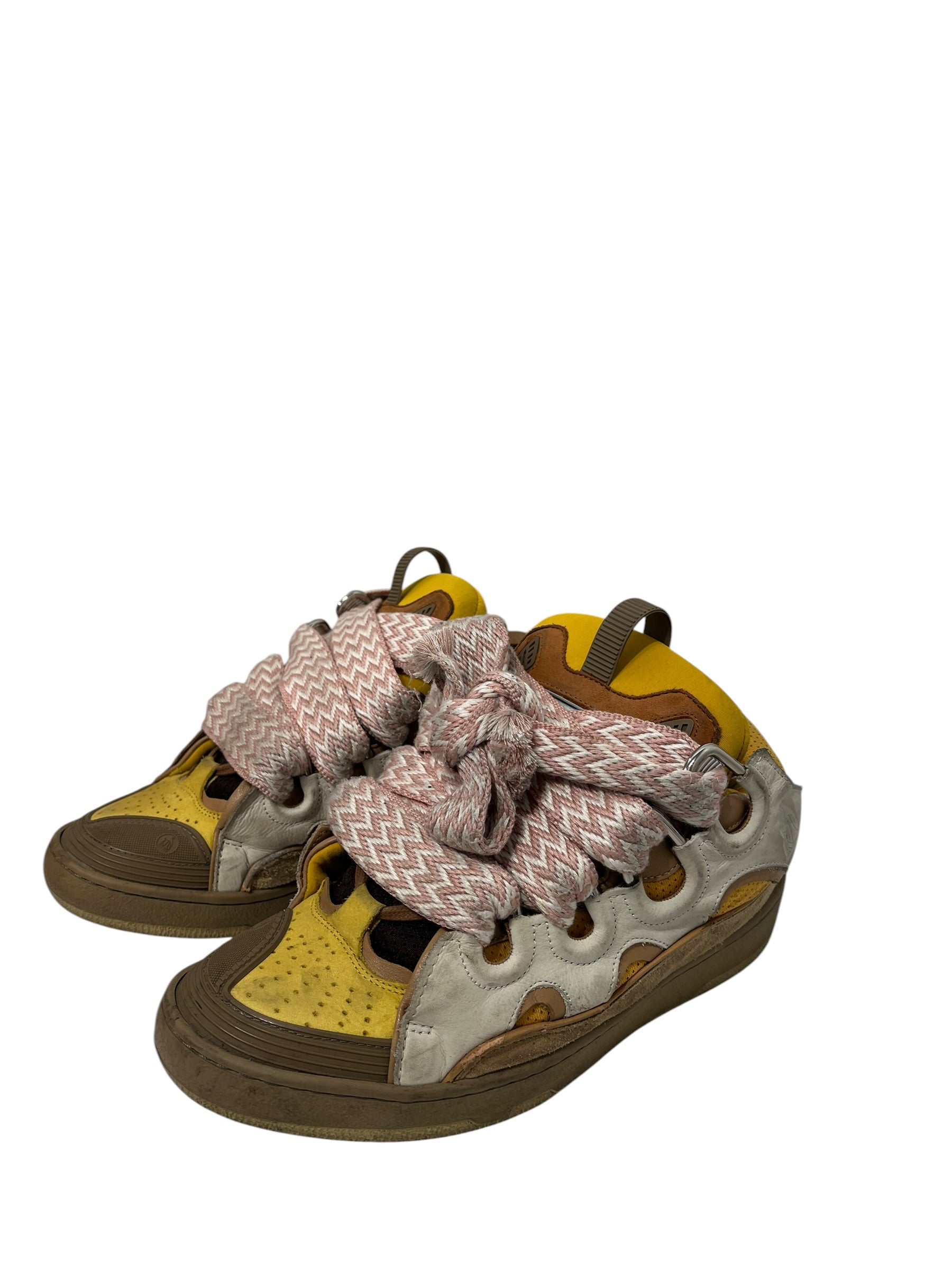 LANVIN/Low-Sneakers/EU 41/Suede/YEL/LANVIN CURB SNEAKER view 3