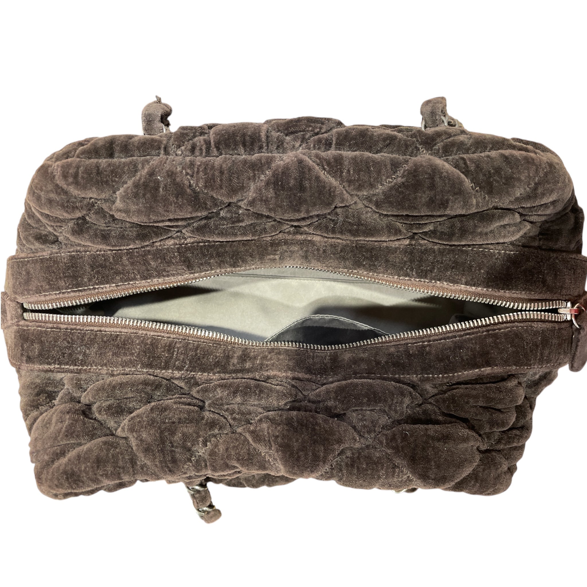 CHANEL/Bag/Velour/BRW/BUBBLE QULT BOWLER BAG view 4