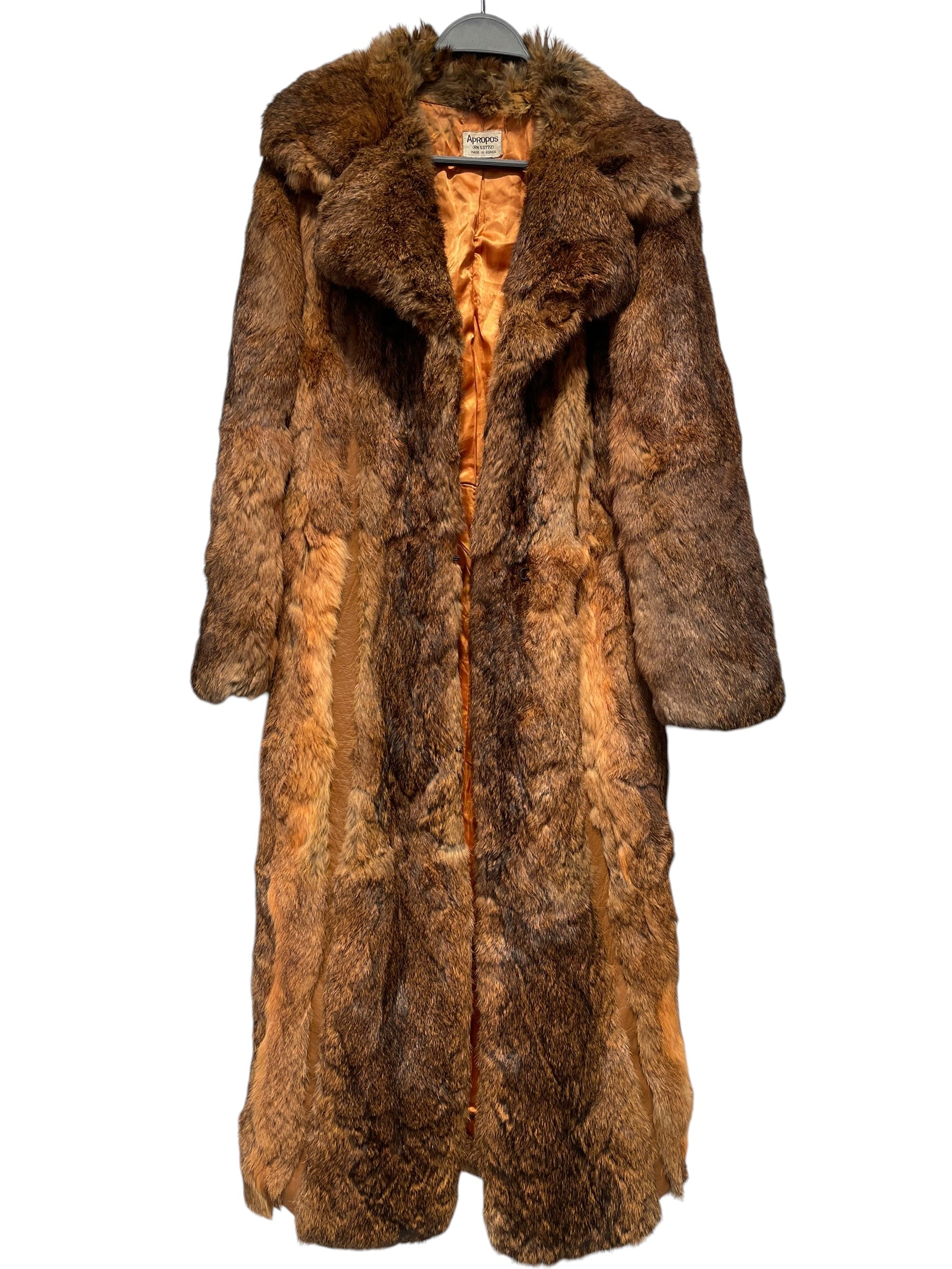 Vintage/Coat/S/Fur/BRW/apropos rabbit fur view 2