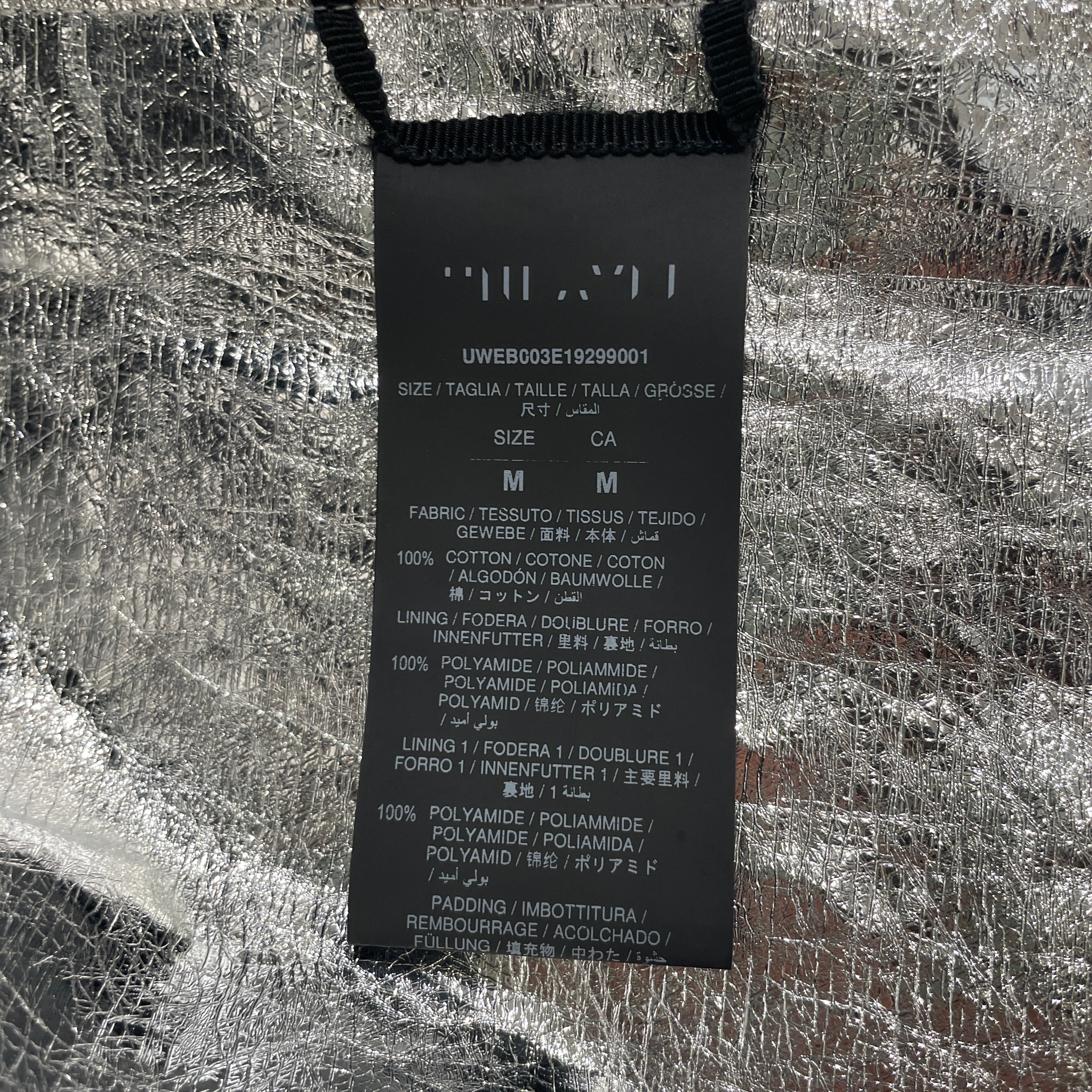 UNRAVEL PROJECT/BEN TAVERNITI UNRAVEL PROJECT/Mountain Parka/M/Cotton/NVY/SLV LINING view 4