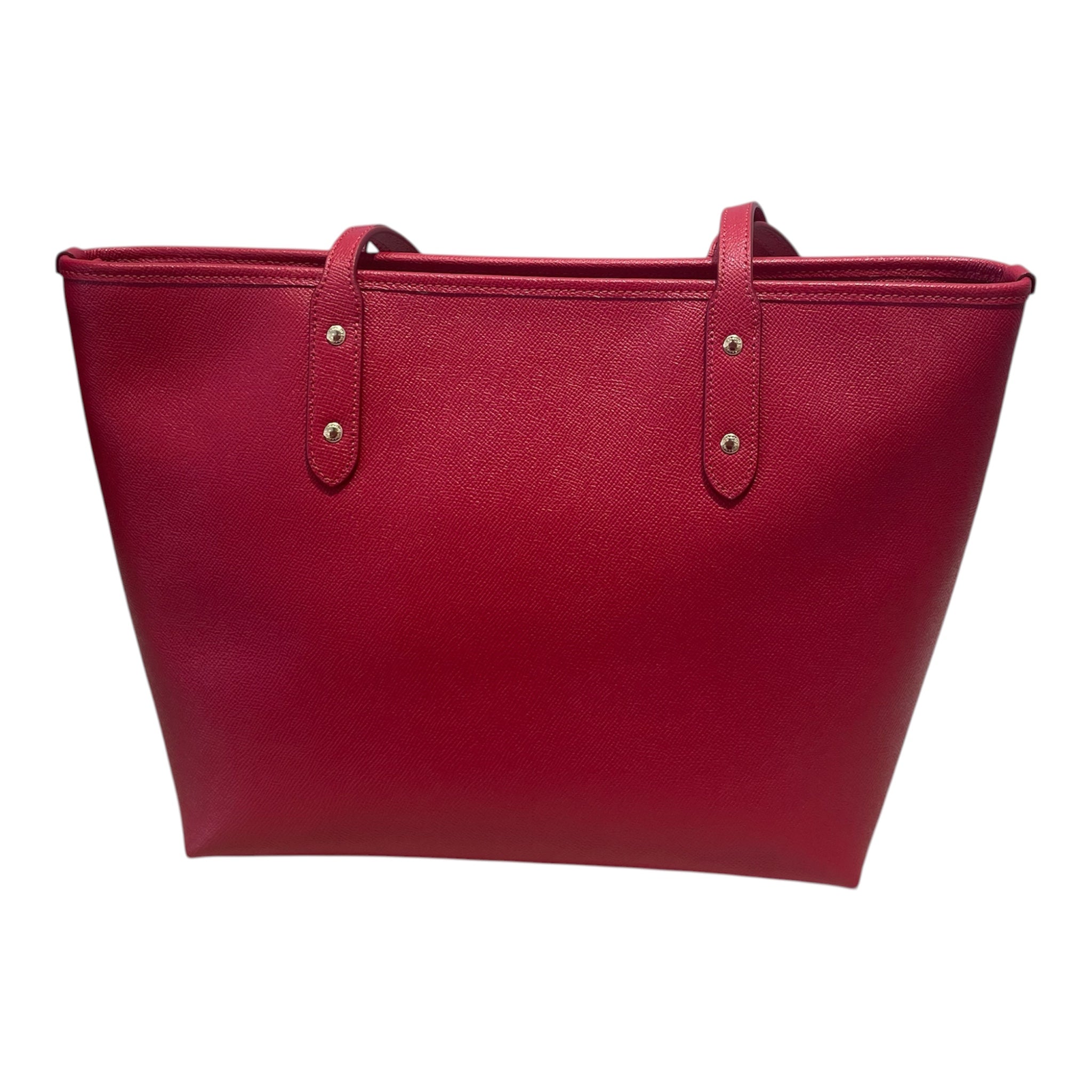 COACH/Tote Bag/Leather/RED/City Zip view 2