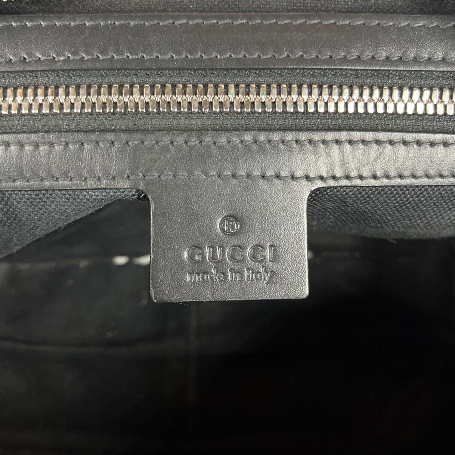 GUCCI/Cross Body Bag/Monogram/Leather/BLK/SQUARE MESSENGER view 4