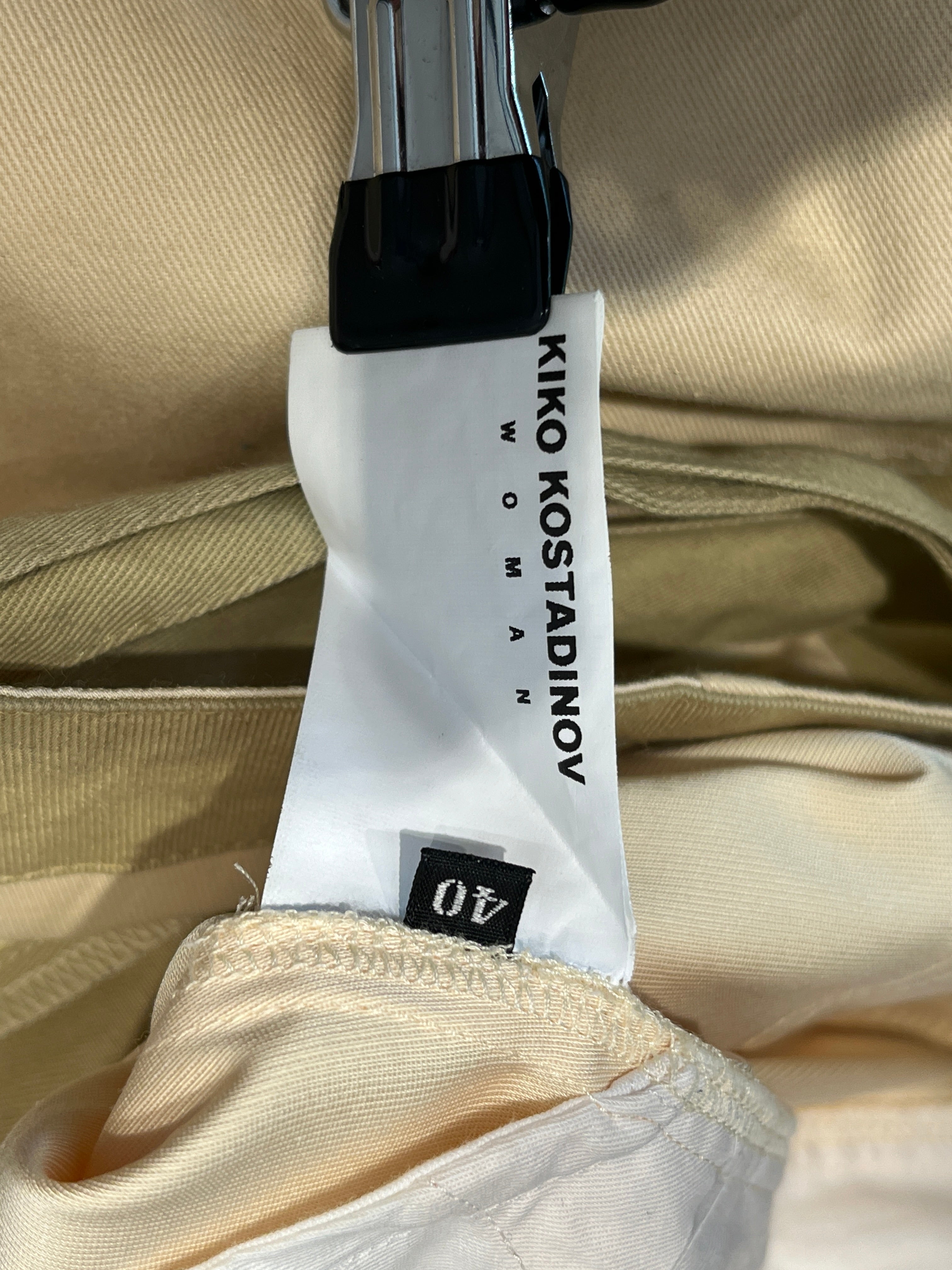 Kiko Kostadinov/Bottoms/40/Cotton/GRN/DAINTREE PANELLED BUCKLE BELT view 4