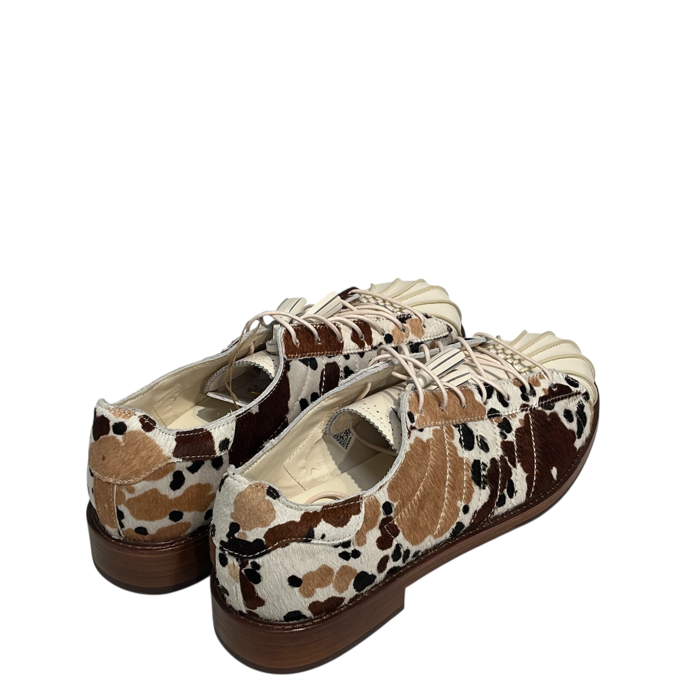 adidas/Dress Shoes/US 12/Animal Pattern/Fur/BRW/CLOT DYED COW FUR TASSLE LACES view 2