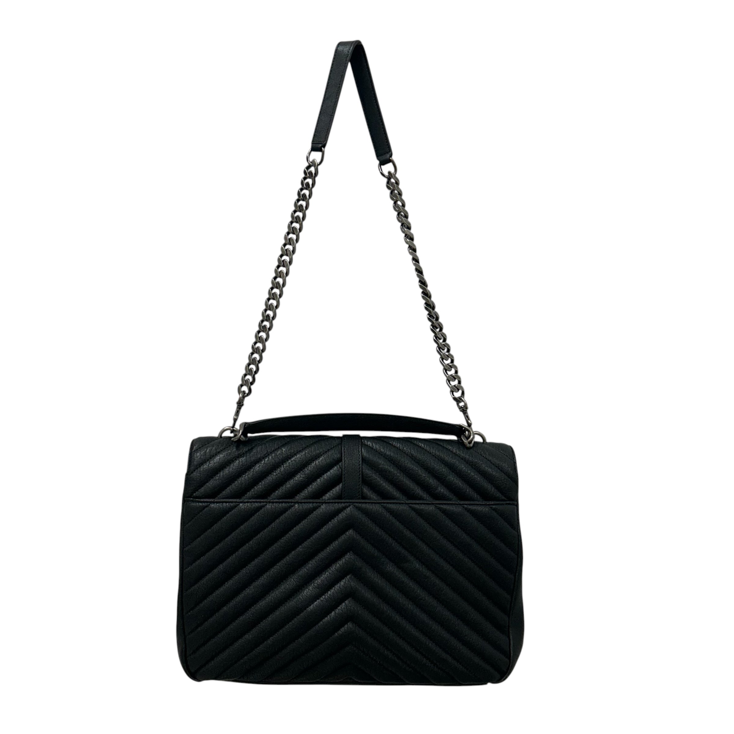 YVES SAINT LAURENT/Cross Body Bag/Leather/BLK/College view 2