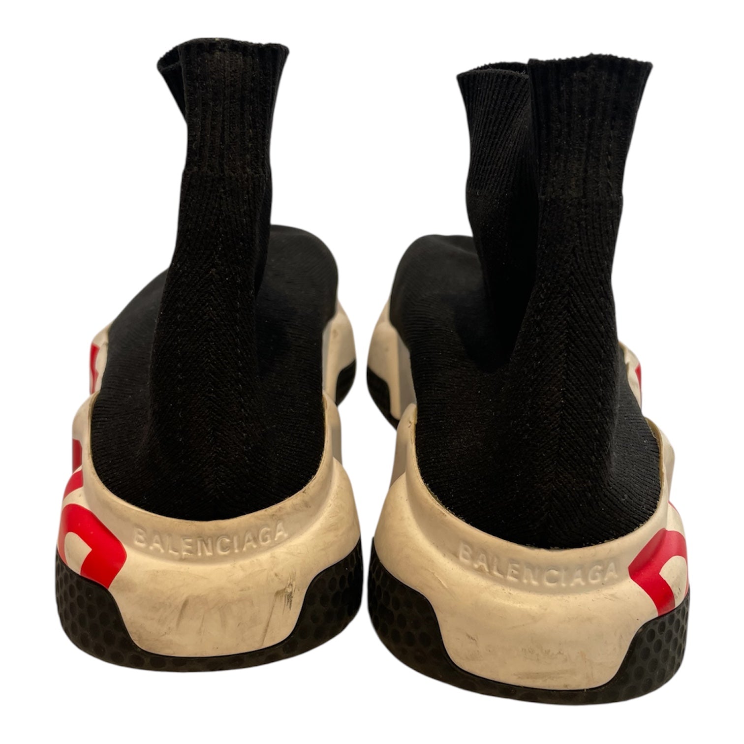 BALENCIAGA/Hi-Sneakers/EU 36/Nylon/BLK/balenciaga w/ red sole logo view 3