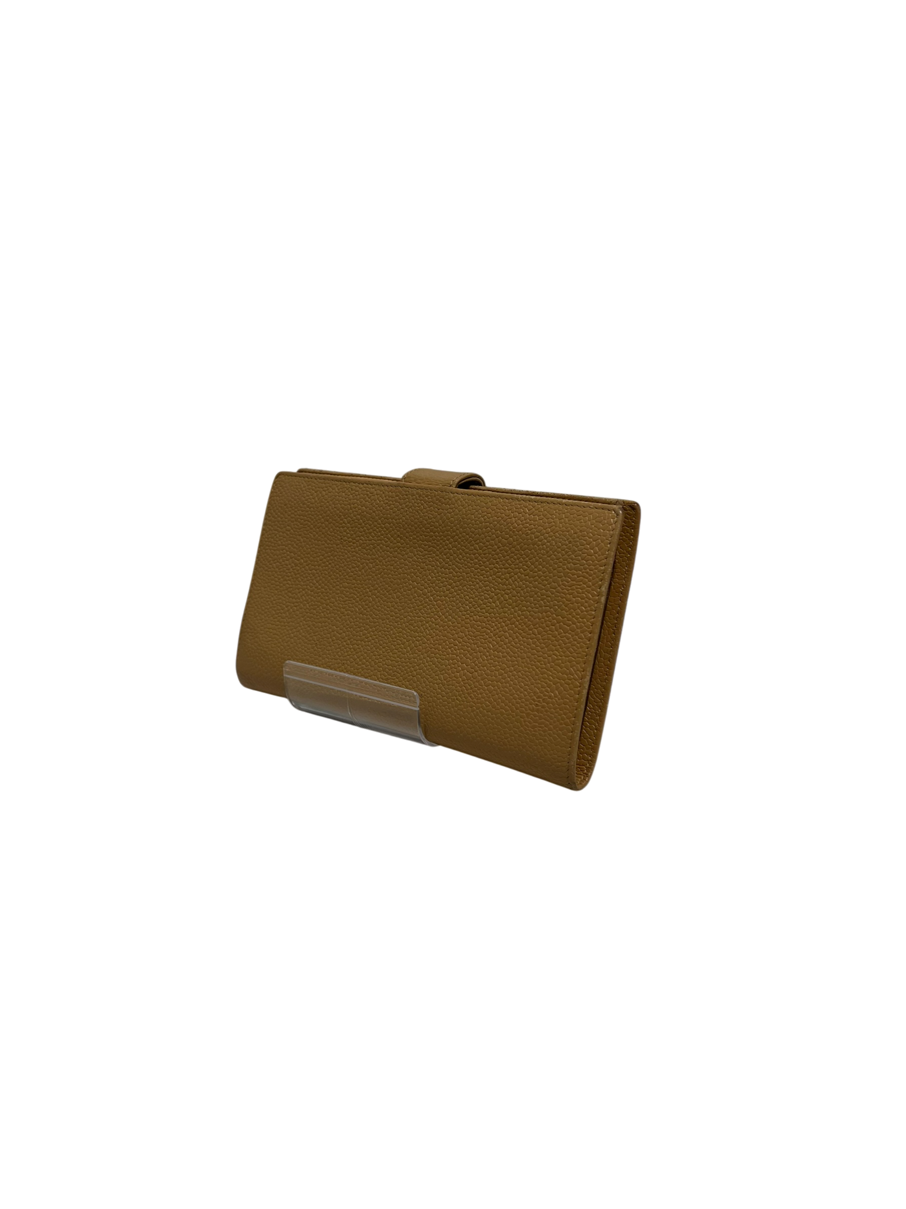CHANEL/Bifold Wallet/Leather/BEG/L's/EMBROIDERED LOGO view 2