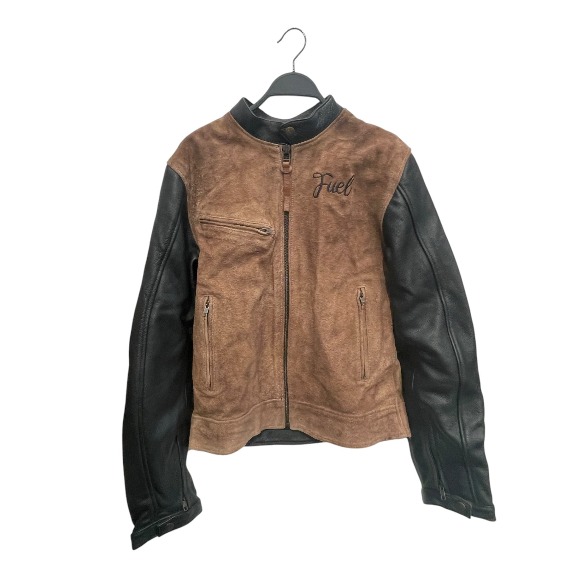 FUEL/Jacket/M/Suede/BRW/BLK SLEEVES BROWN BODY view 1