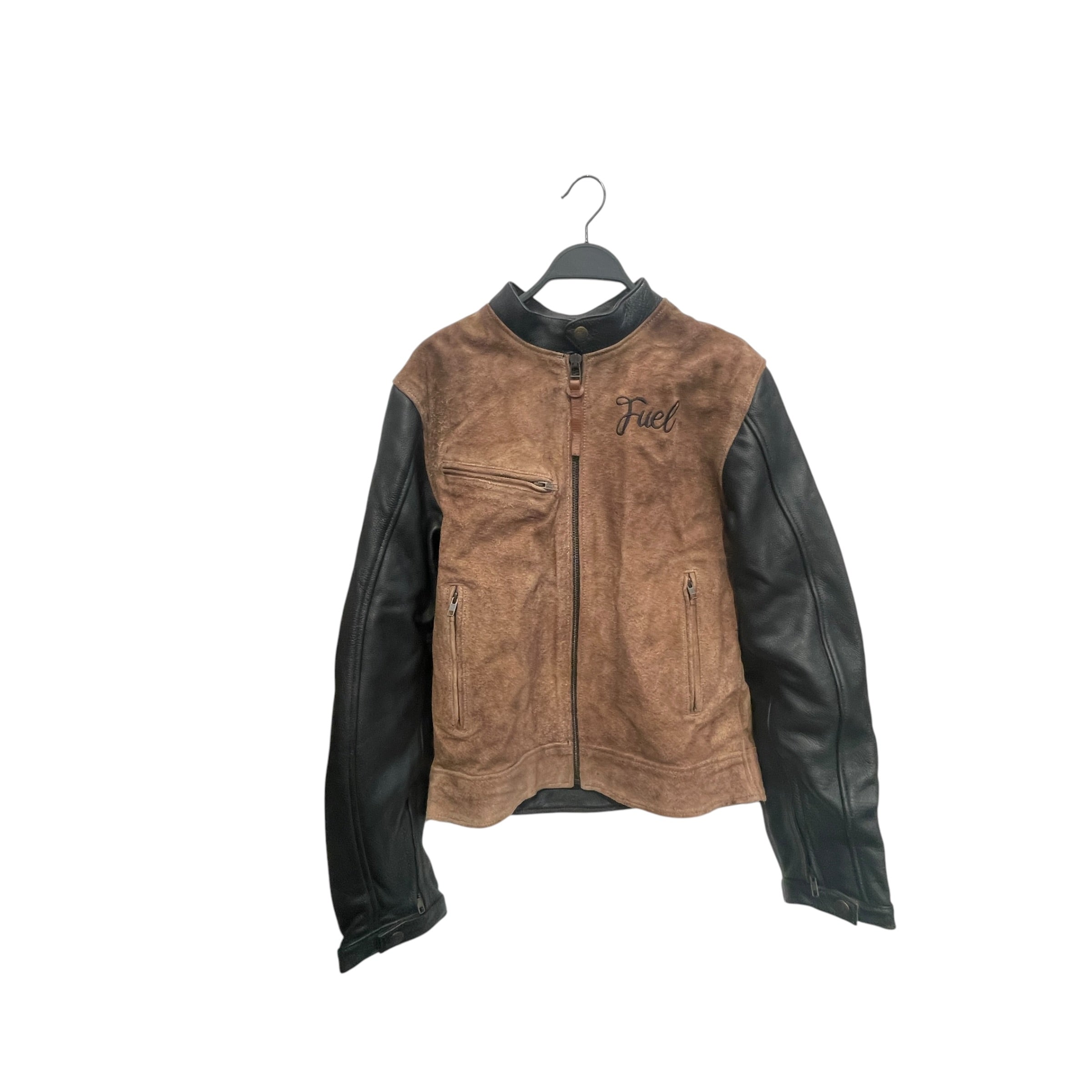 FUEL/Jacket/M/Suede/BRW/BLK SLEEVES BROWN BODY view 2