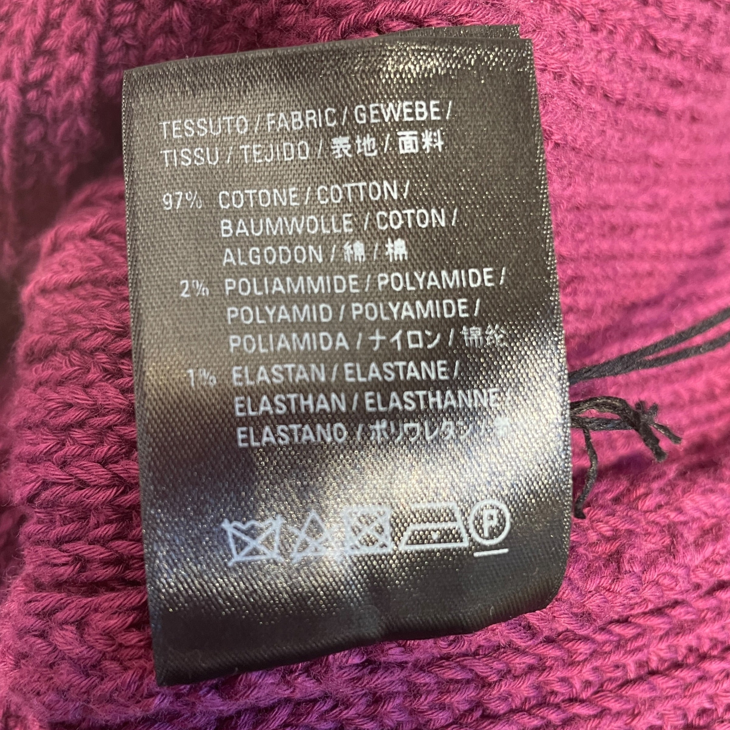 BALENCIAGA/Heavy Sweater/M/Cotton/PPL/Cropped Sweater view 6