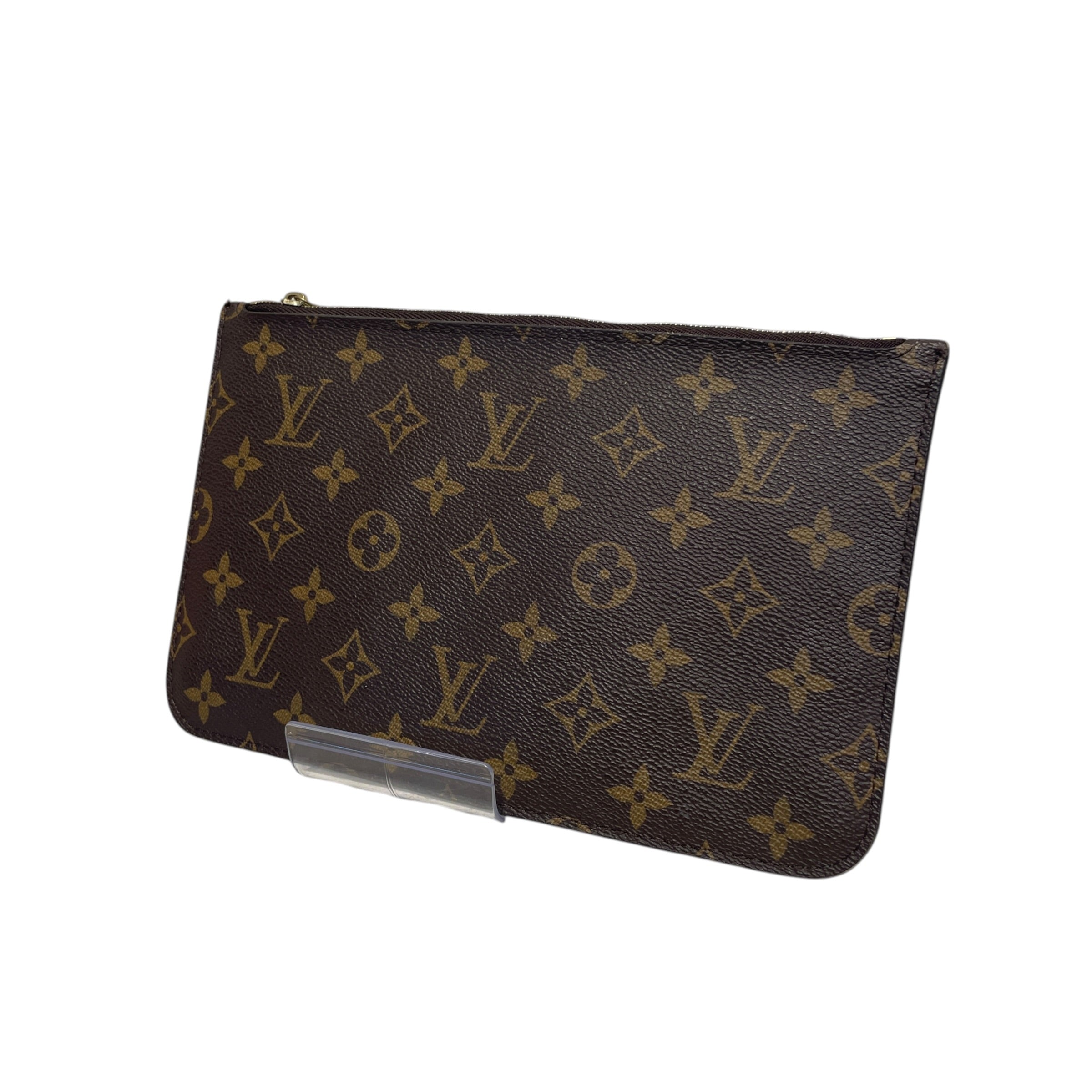 LOUIS VUITTON/Pouch/Monogram/Leather/BRW/Neverfull Pouch view 2
